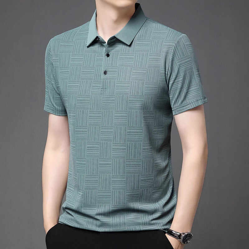 Slim Fit Breathable New Men's Lapel T-shirt