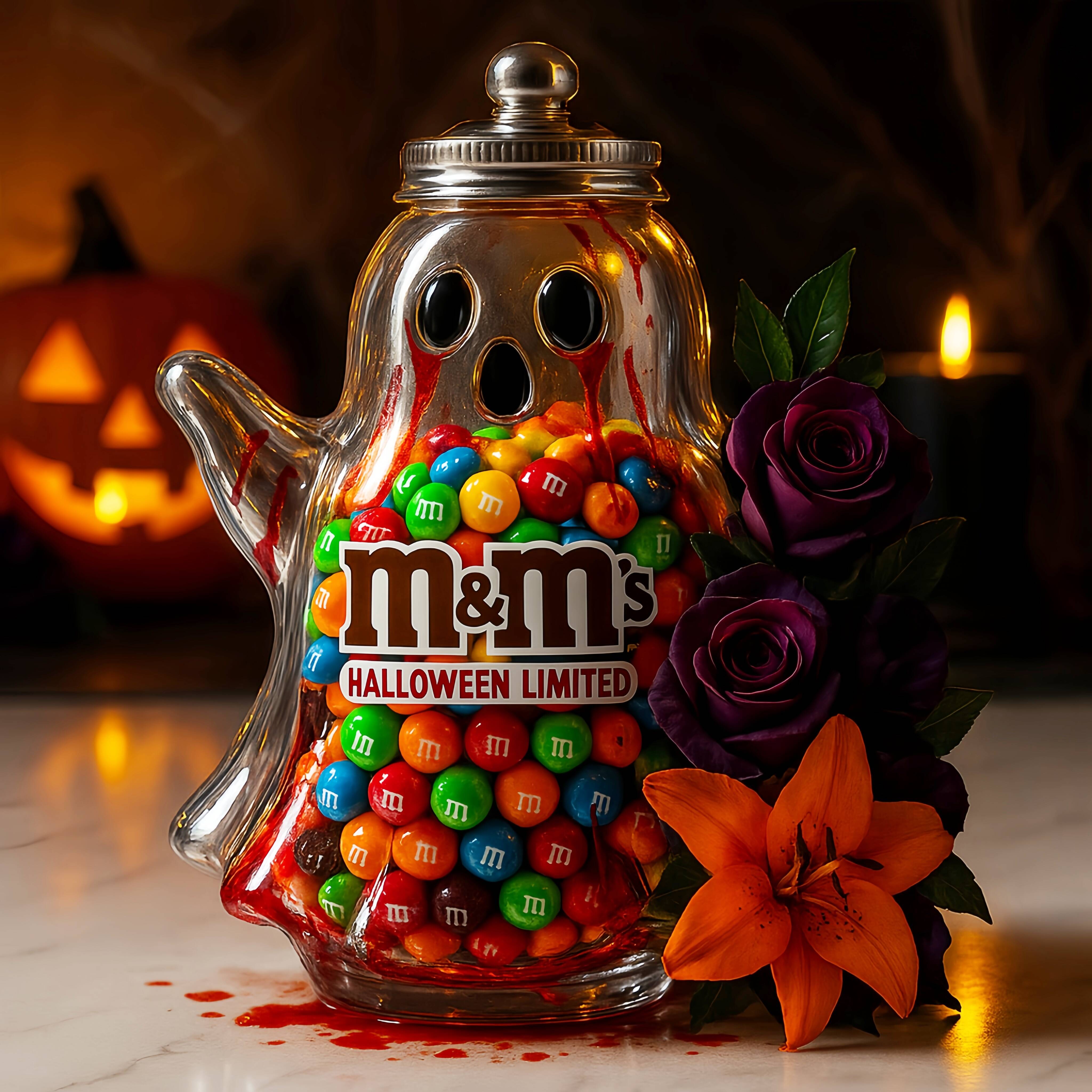 M&M's Halloween Limited Edition Ghost Candy Jar