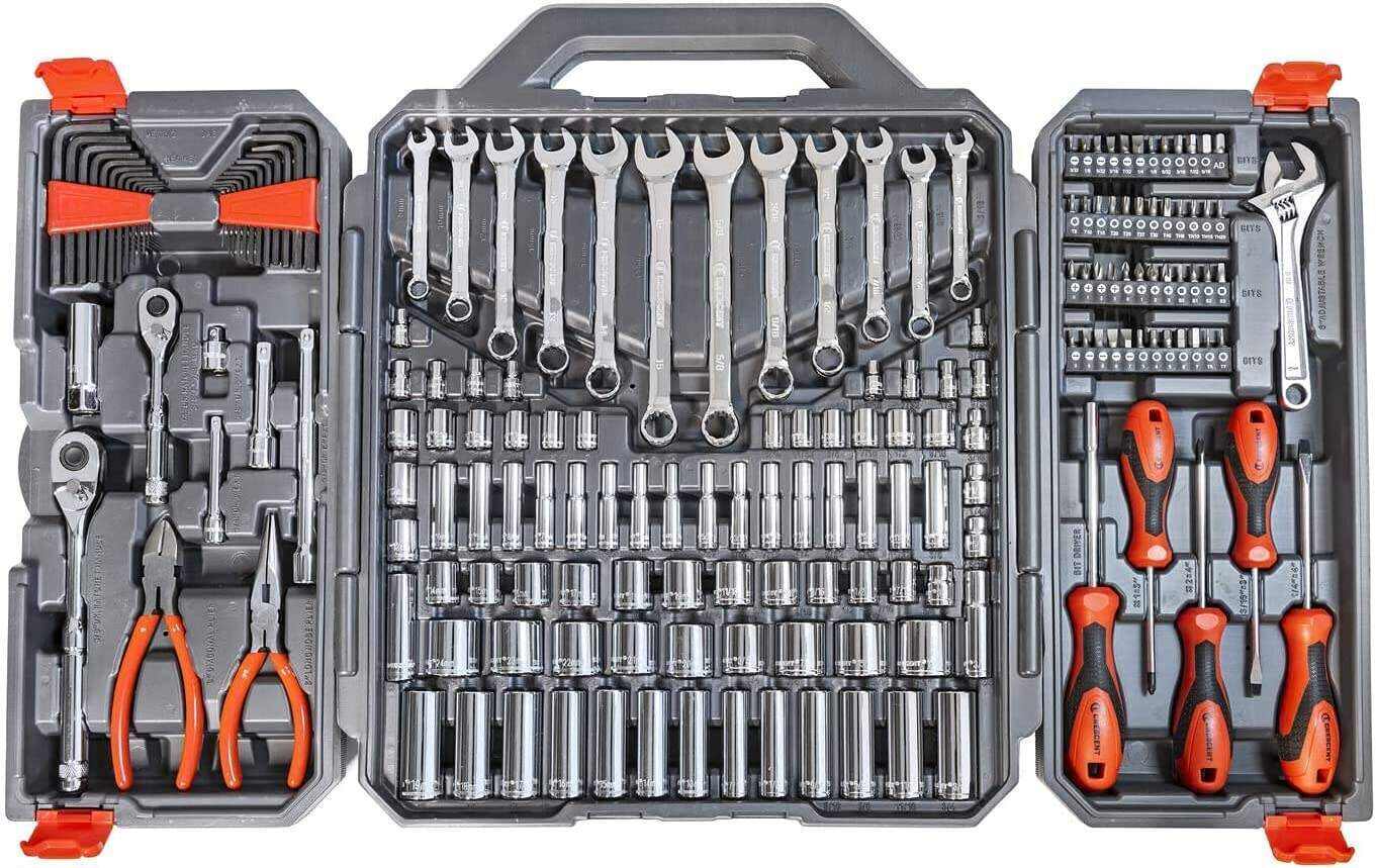 180 Pc. Professional Tool Set in Tool Storage Case - CTK180
