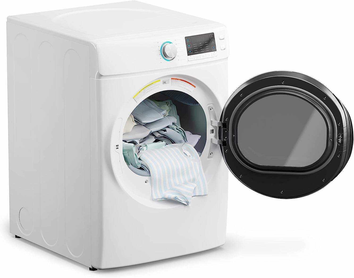 Front Load Machine, 2.7 Cu. Ft, Space Saving Unit with 20-Minute Quick, 12 Washing Cycles, Quiet Inverter Motor [120V], Medium (24