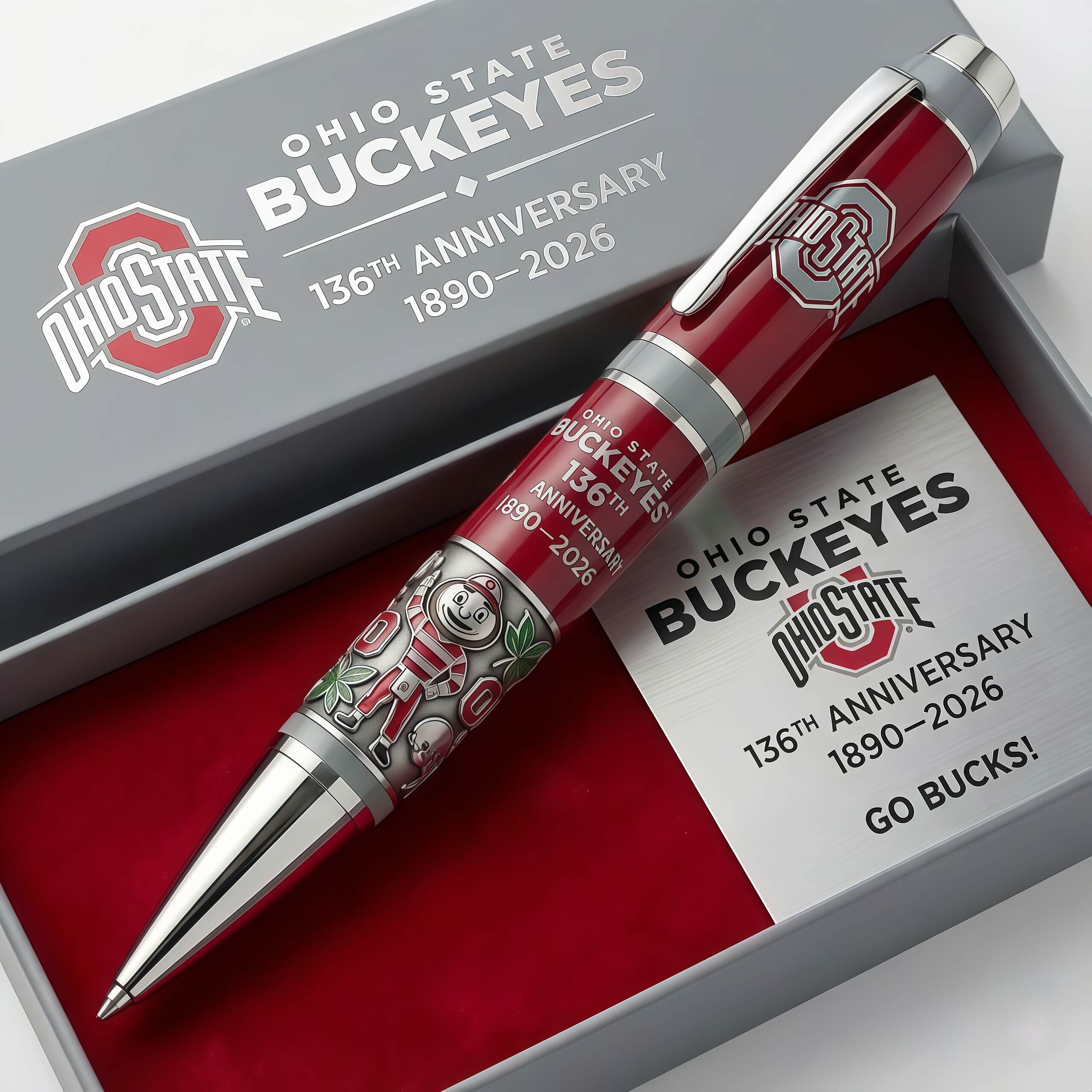 Ohio State Buckeyes 136th Anniversary Commemorative Pen
