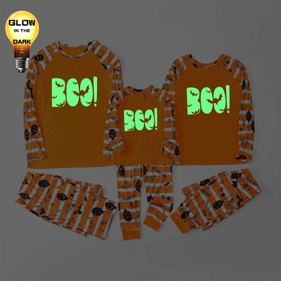 Glow In Dark Halloween Pajamas For Family