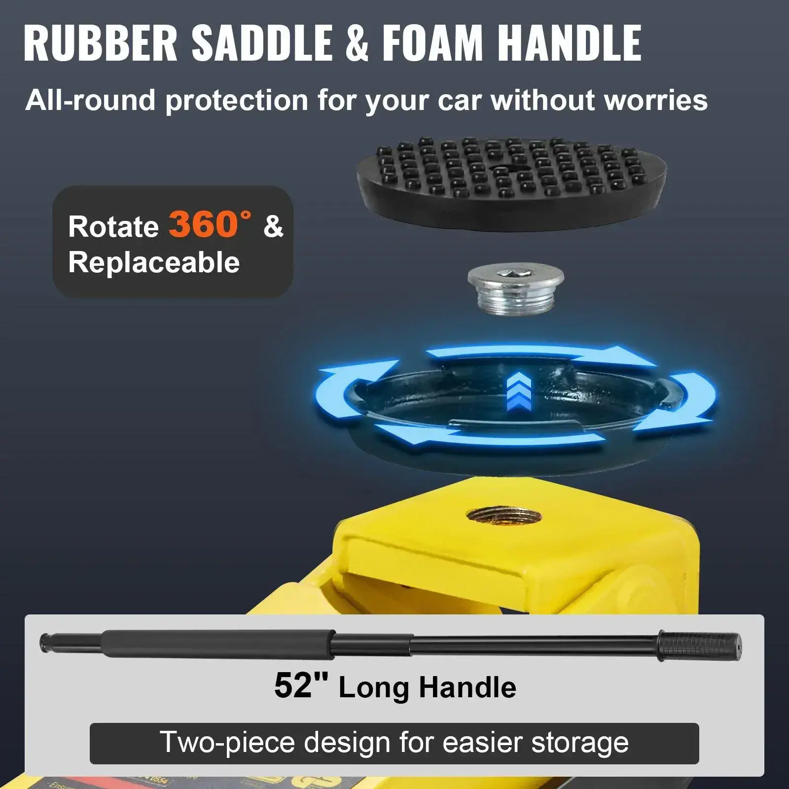 Low Profile Floor Jack 4 Ton Heavy Duty Steel Dual Piston Rapid Pump Portable Car Wheel