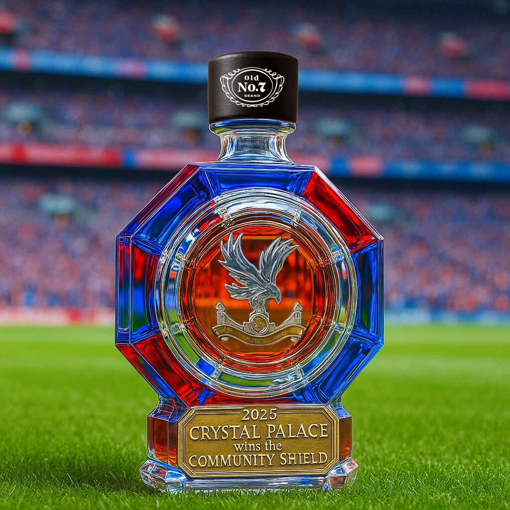 2025 Community Shield Champions Crystal Palace Whisky Bottle