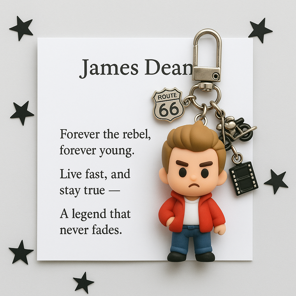 James Dean Memorial Keyring
