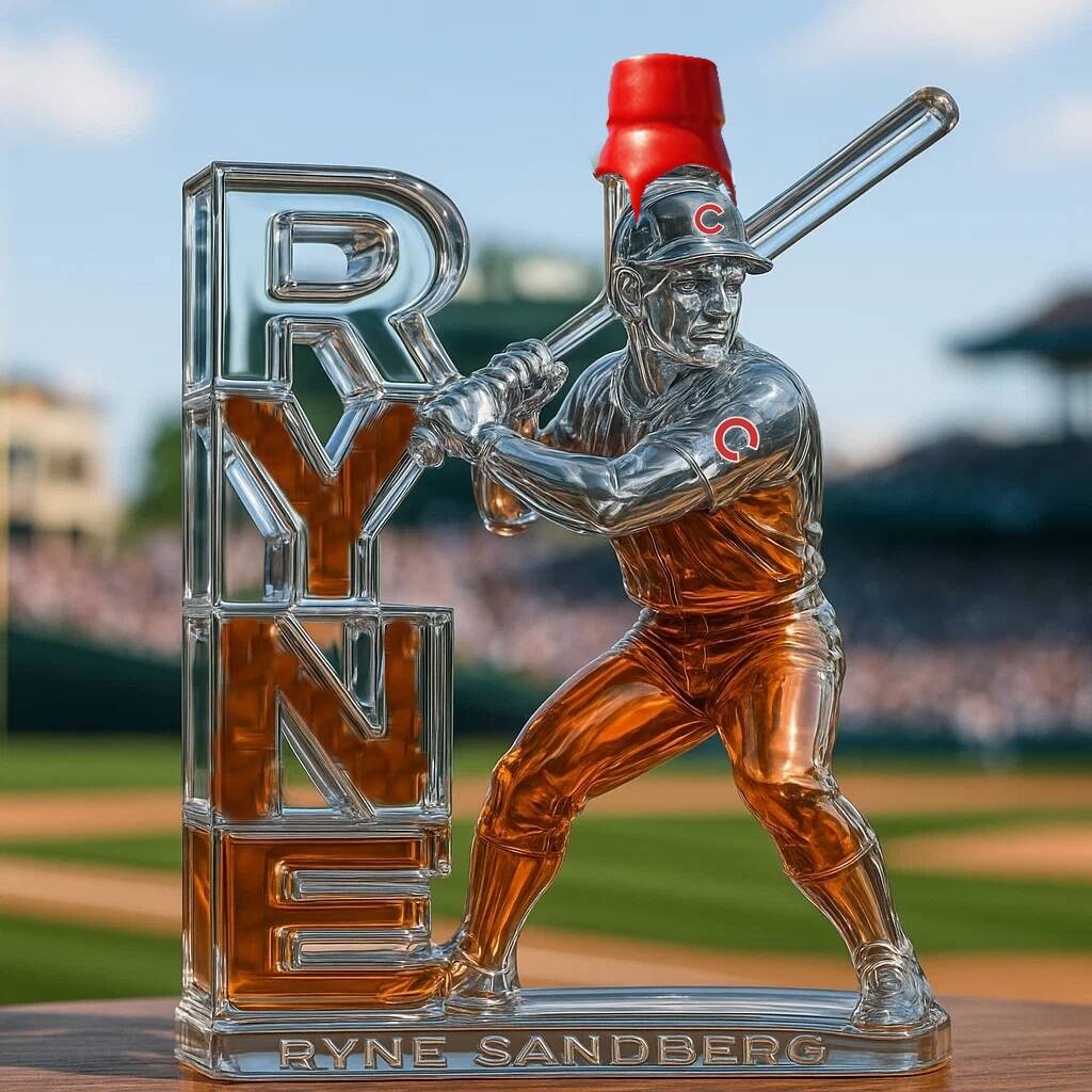 IN MEMORY OF Ryne Sandberg Whisky collector's bottle
