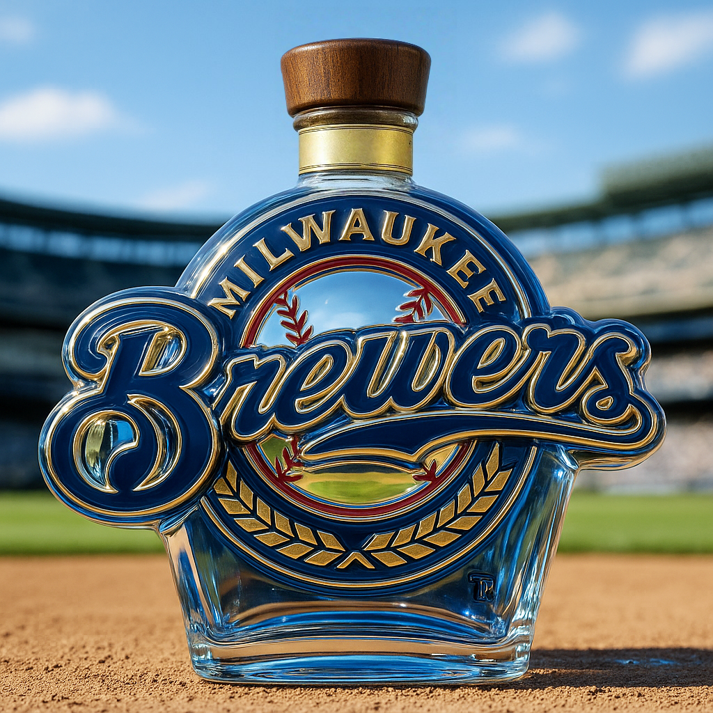 Milwaukee Brewers Commemorative Whiskey Bottle
