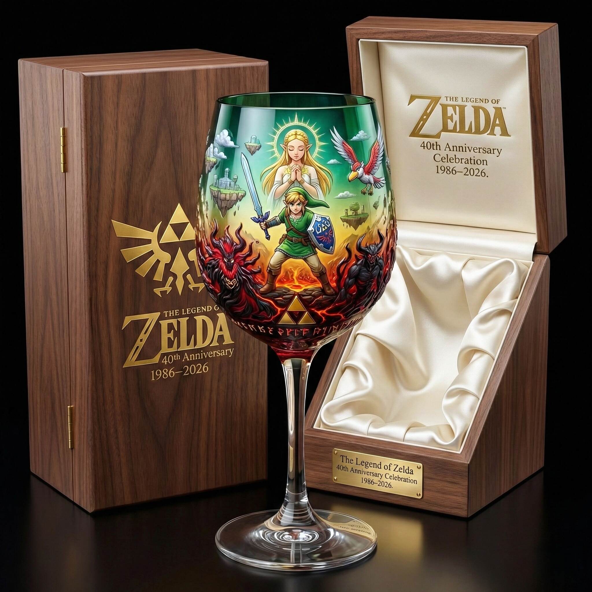 The Legend of Zelda 40th Anniversary Collector Glass
