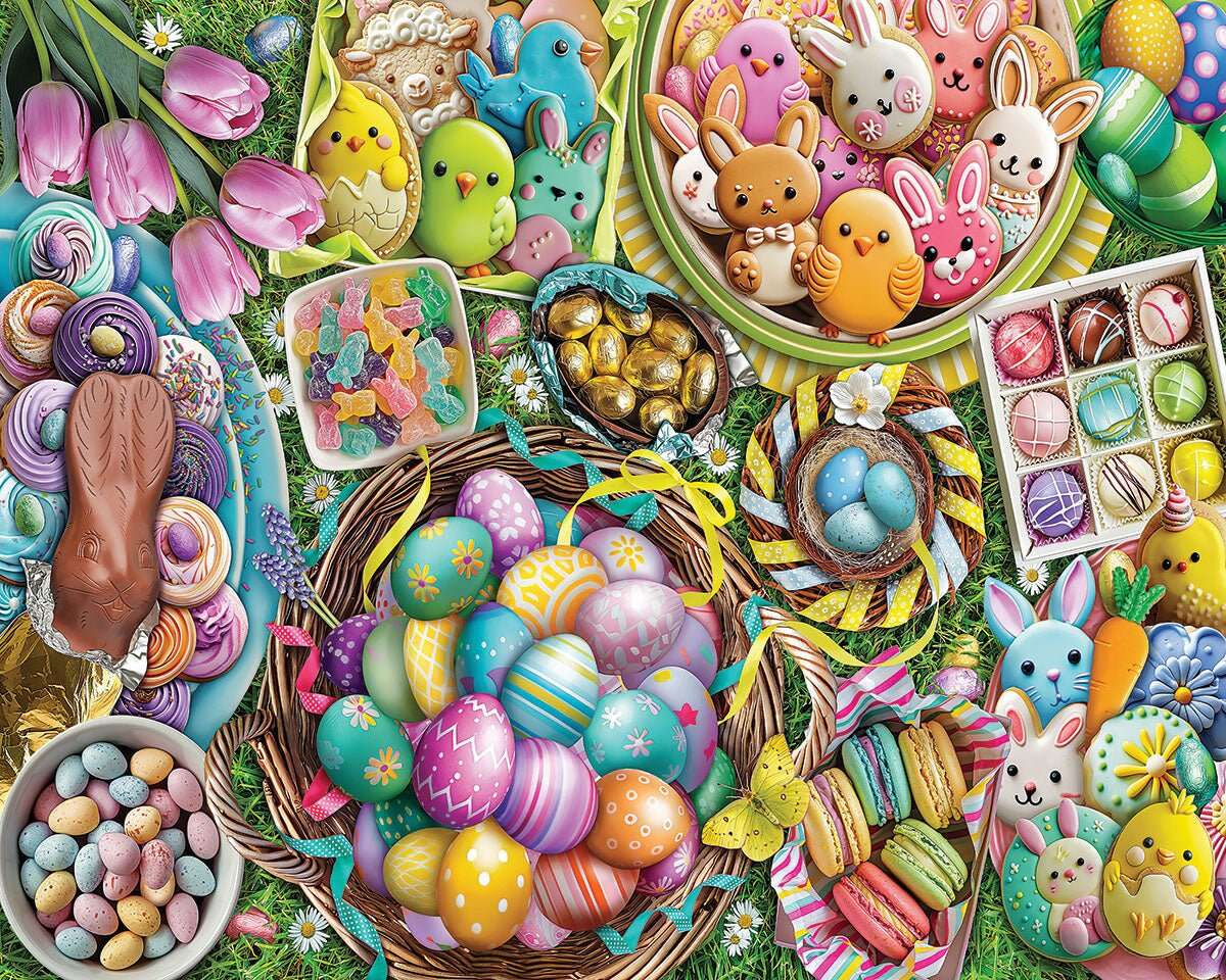 99 Easter Eggs (1919pz) - 1000 Piece Jigsaw Puzzle