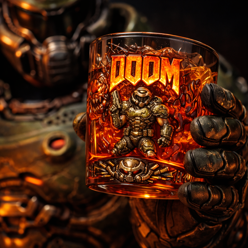 DOOM 33rd Anniversary Collector Glass