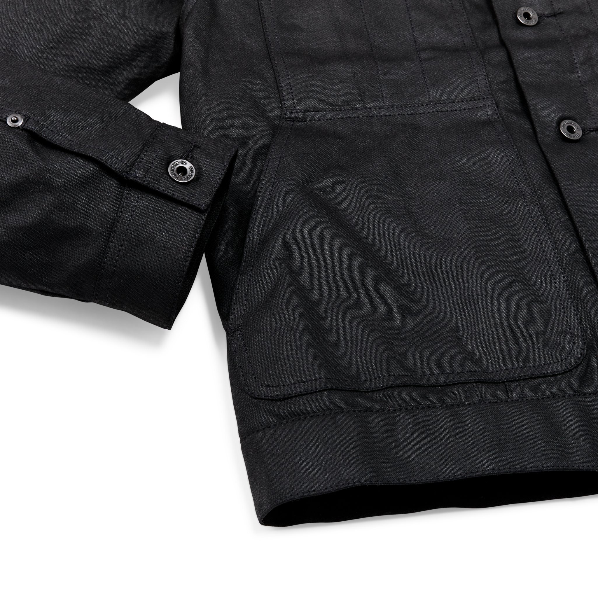 Tin Cloth Short Lined Cruiser Jacket - Black