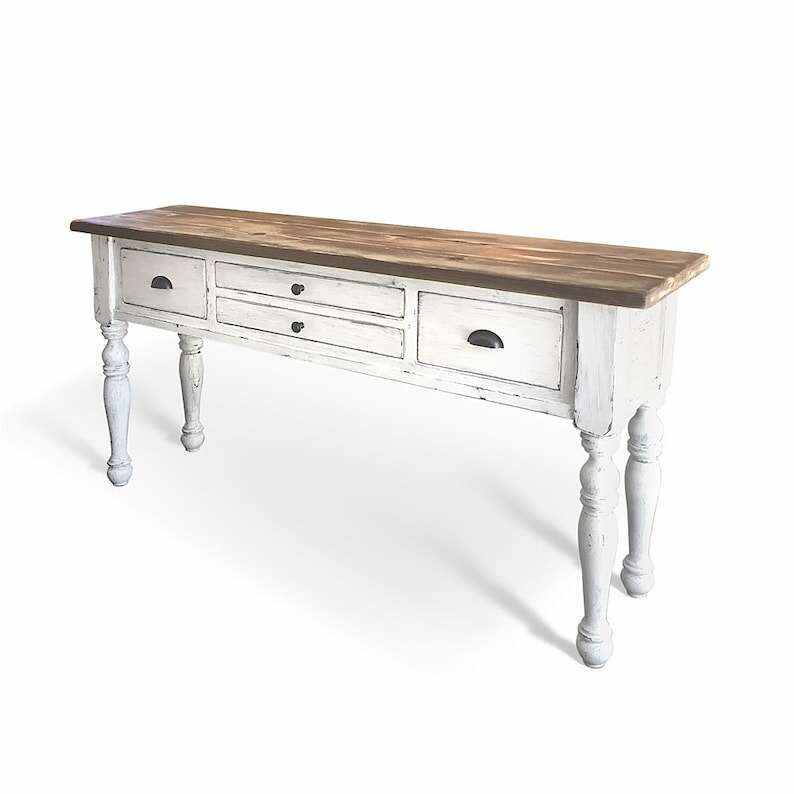 Console Table, Sofa Table, Farmhouse, Rustic, Coffee Table, Reclaimed Wood, Handmade