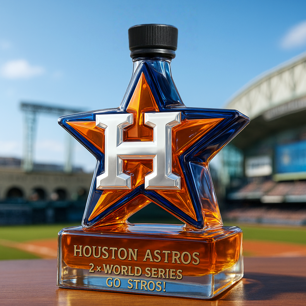 Houston Astros Limited-Edition Whiskey Bottle