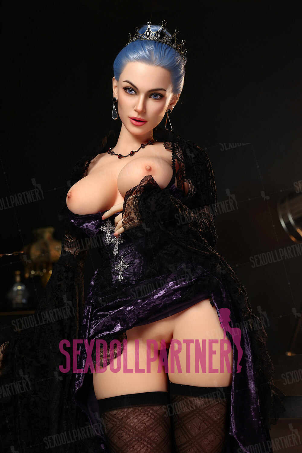 EU Stock - YAMIEE Jovie 5ft34/ 163cm Unique Design SNK34 ROS Soft Silicone Head + TPE Body Realistic Hot Sex Doll For Blowjob Free 2nd Head