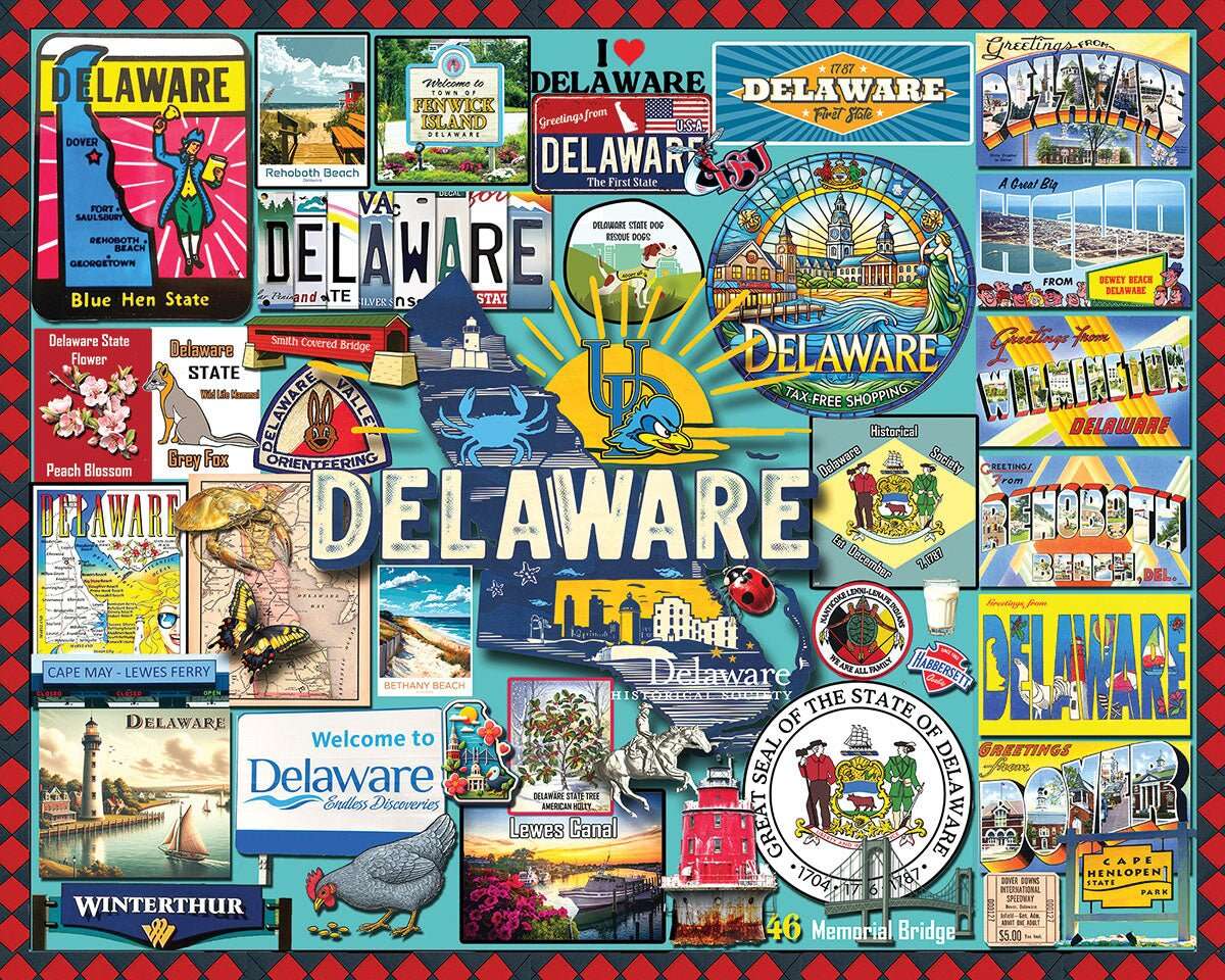 I Love Delaware (2108pz) - 1000 Piece Jigsaw Puzzle