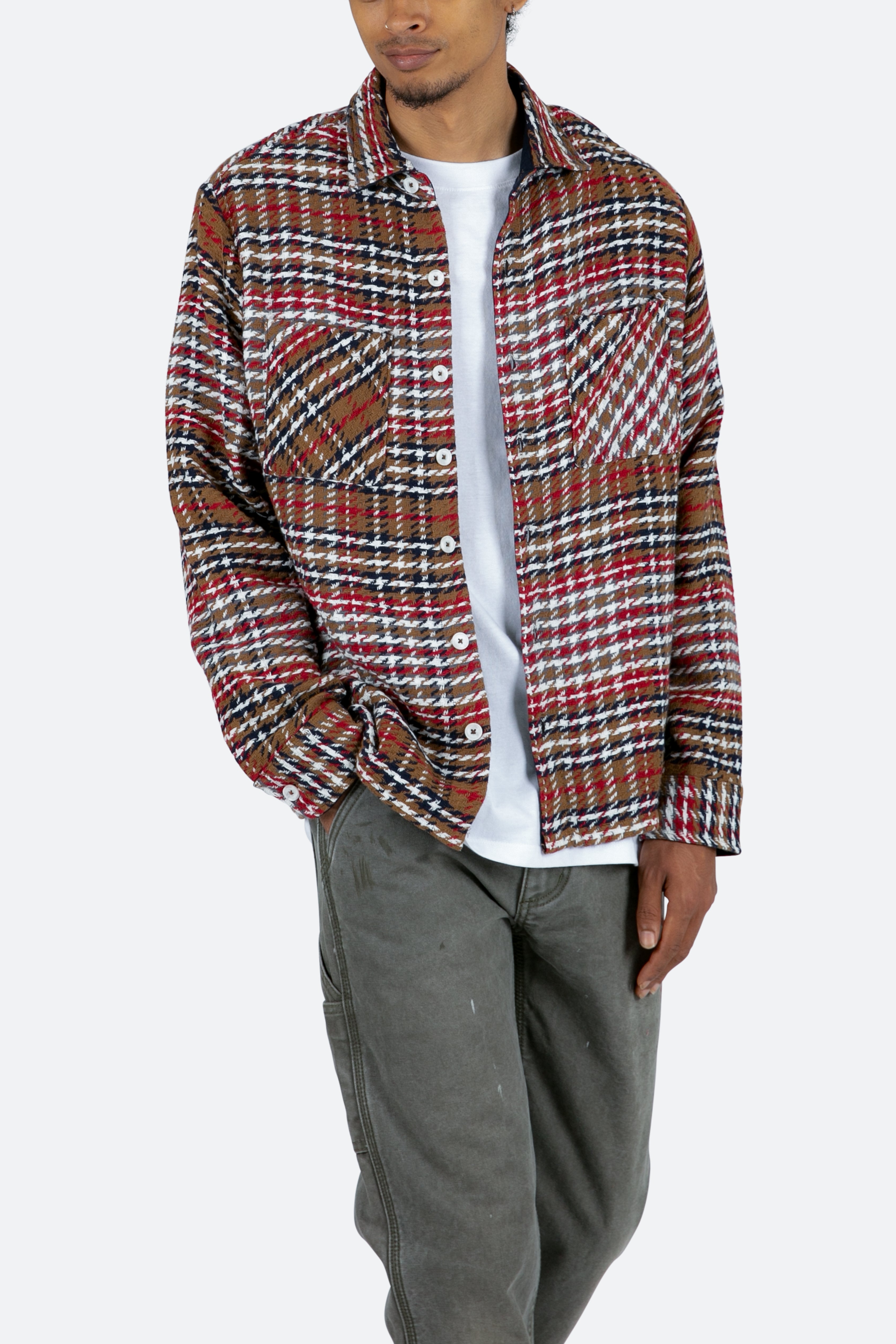 Classic Flannel Shirt - Red/Natural