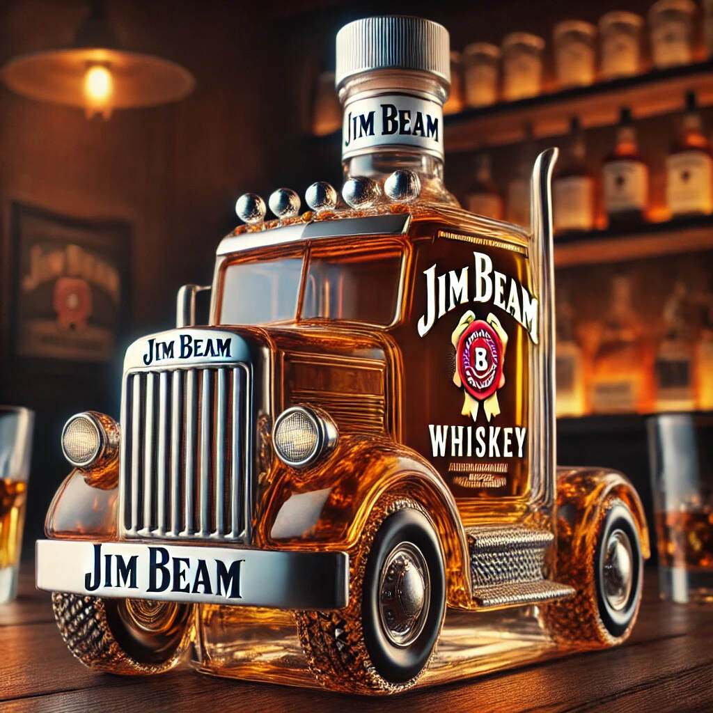 Classic Truck Whiskey Bottle