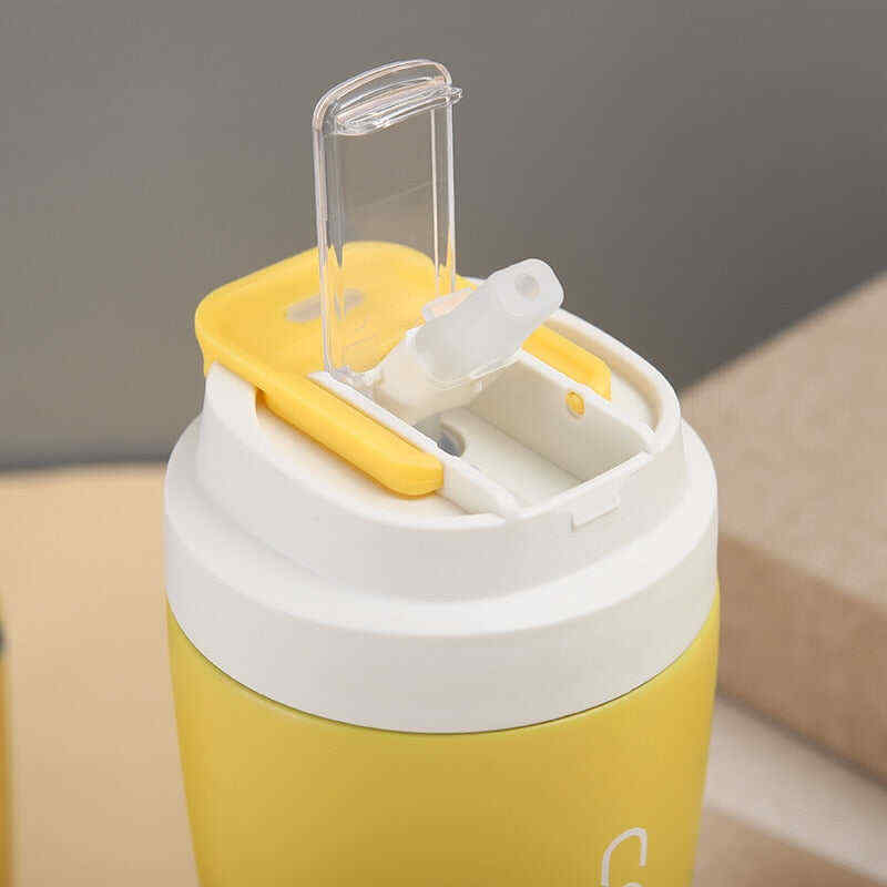Double Stainless Steel Coffee Cup Leakproof Insulated Thermal Cup Car Portable Travel Coffee Mug