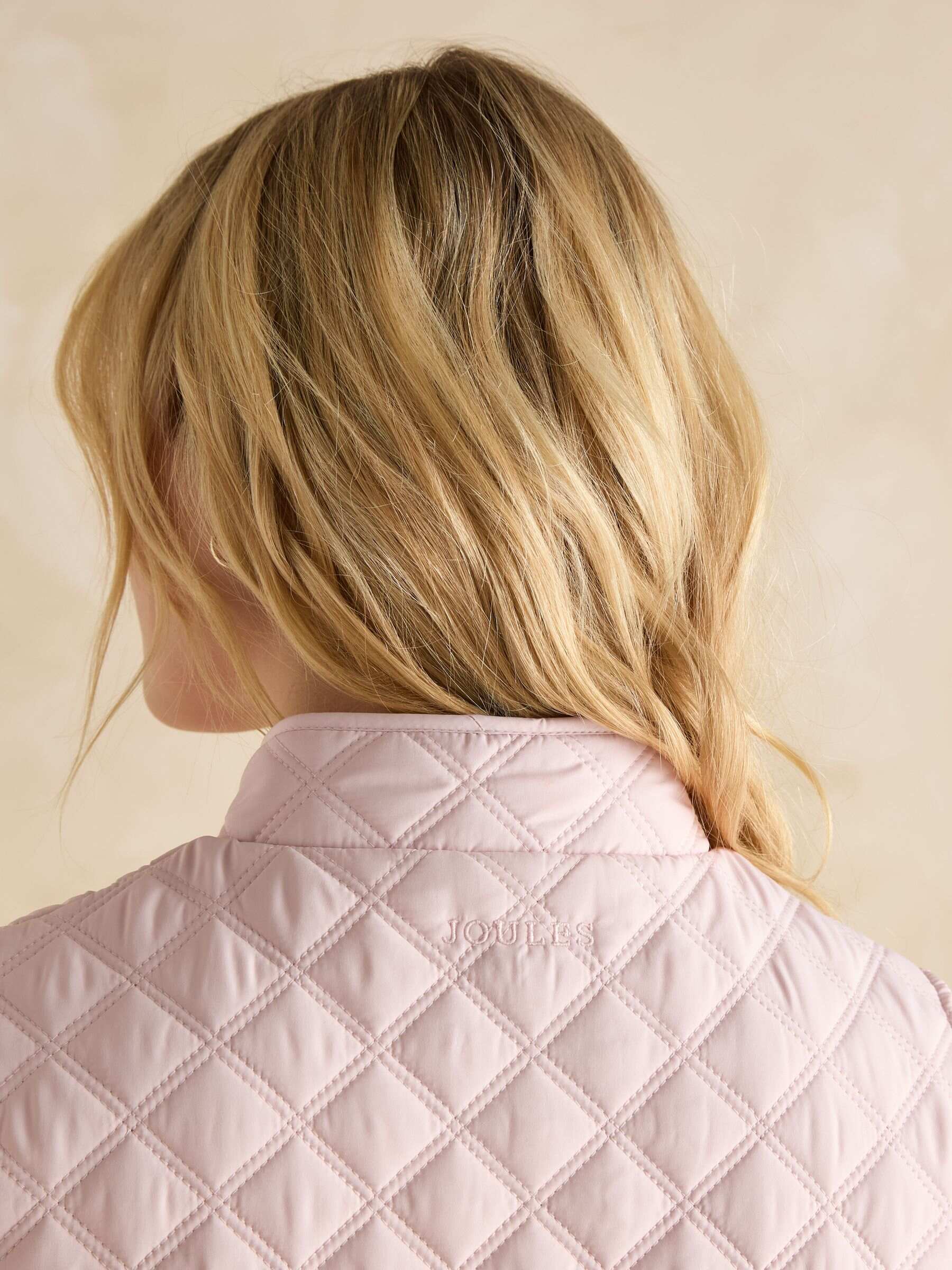 Minx Pink Showerproof Diamond Quilted Gilet