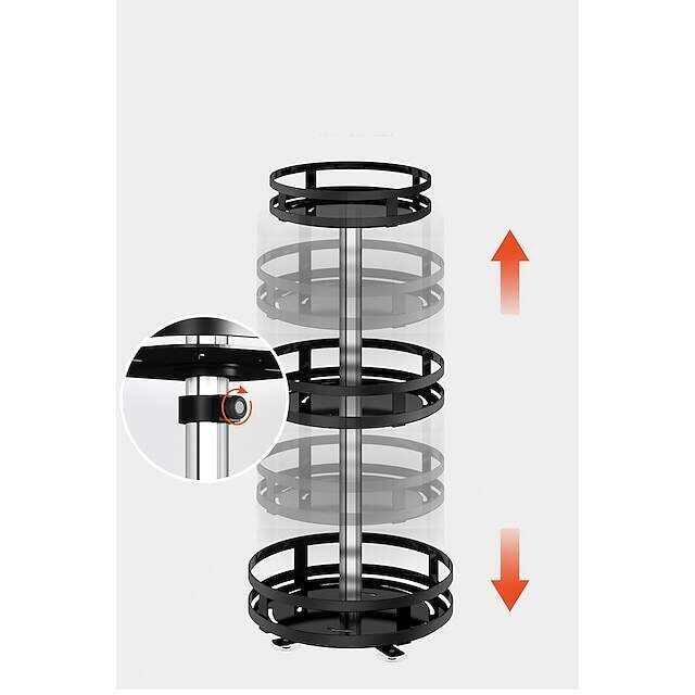 rotatable kitchen seasoning rack countertop corner put condiment oil salt sauce vinegar bottle multi-functional round storage