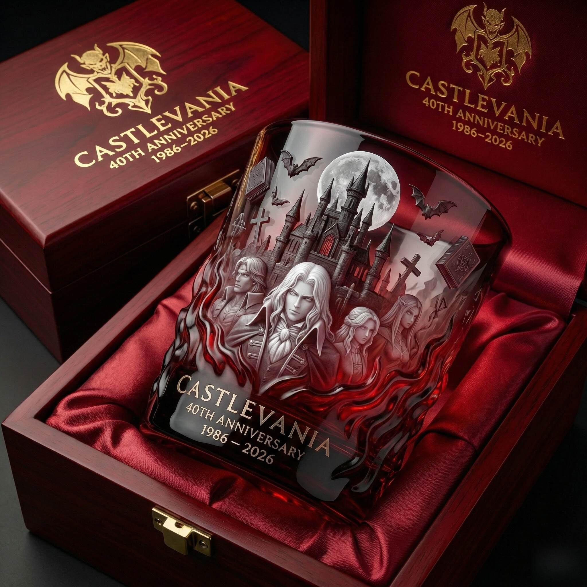 Castlevania 40th Anniversary Gothic Collector Glass