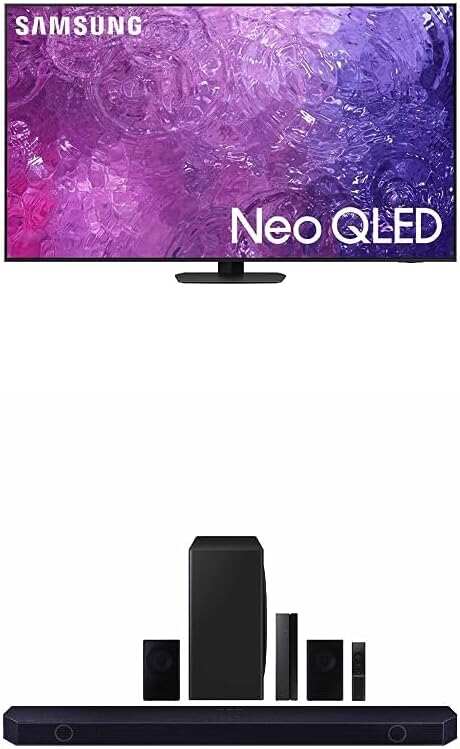 SAMSUNG 55-Inch Class Neo QLED 4K QN90C Series Neo Quantum HDR+, Dolby Atmos, Object Tracking Sound+, Anti-Glare, Gaming Hub, Q-Symphony, Smart TV with Alexa Built-in (QN55QN90C, 2023 Model)