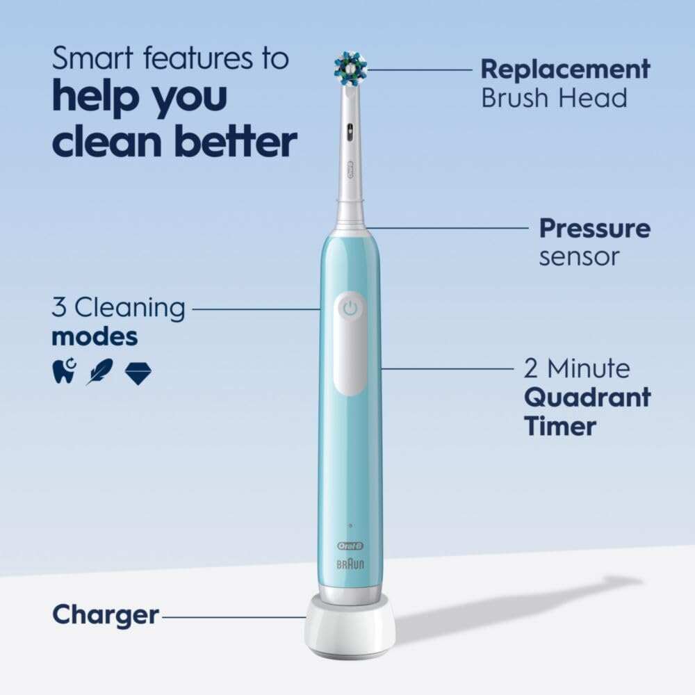 Oral-B Pro 1000 Rechargeable Electric Toothbrush, White