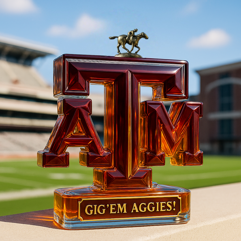 Texas A&M Aggies Whiskey Bottle