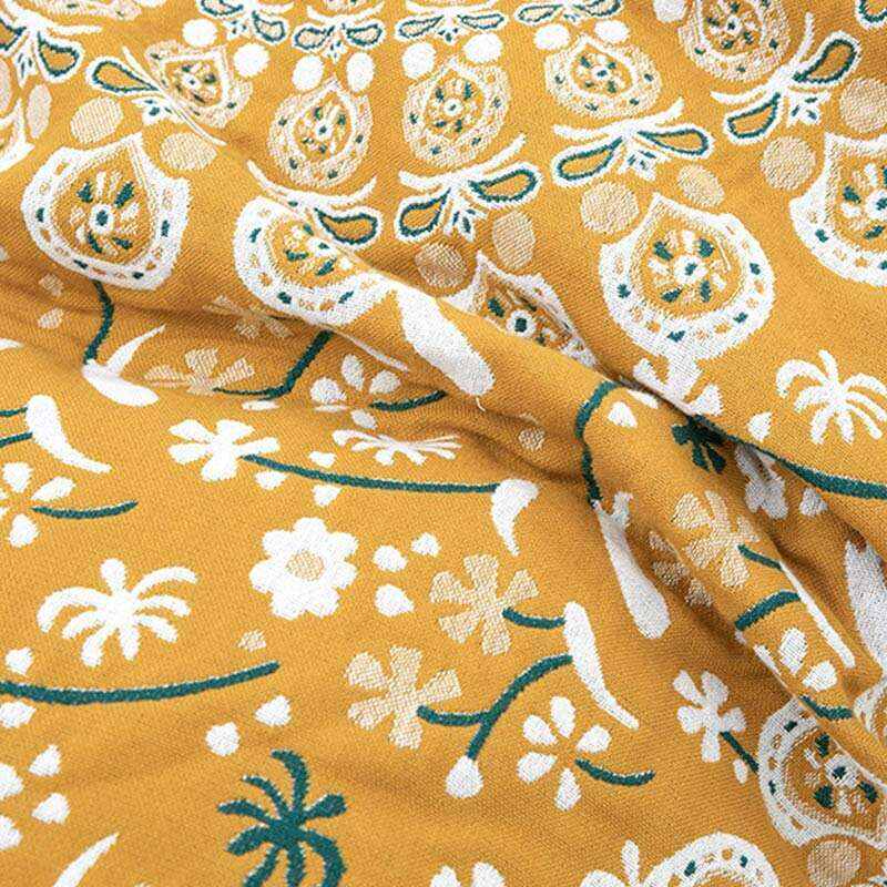Flower Fireworks Pattern Cotton Gauze Quilt