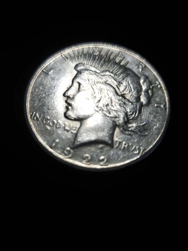 1922 S Silver Peace Dollar XF++/ AU -  Key date -  Discounted - Cleaned or Polished?  Lot# 303