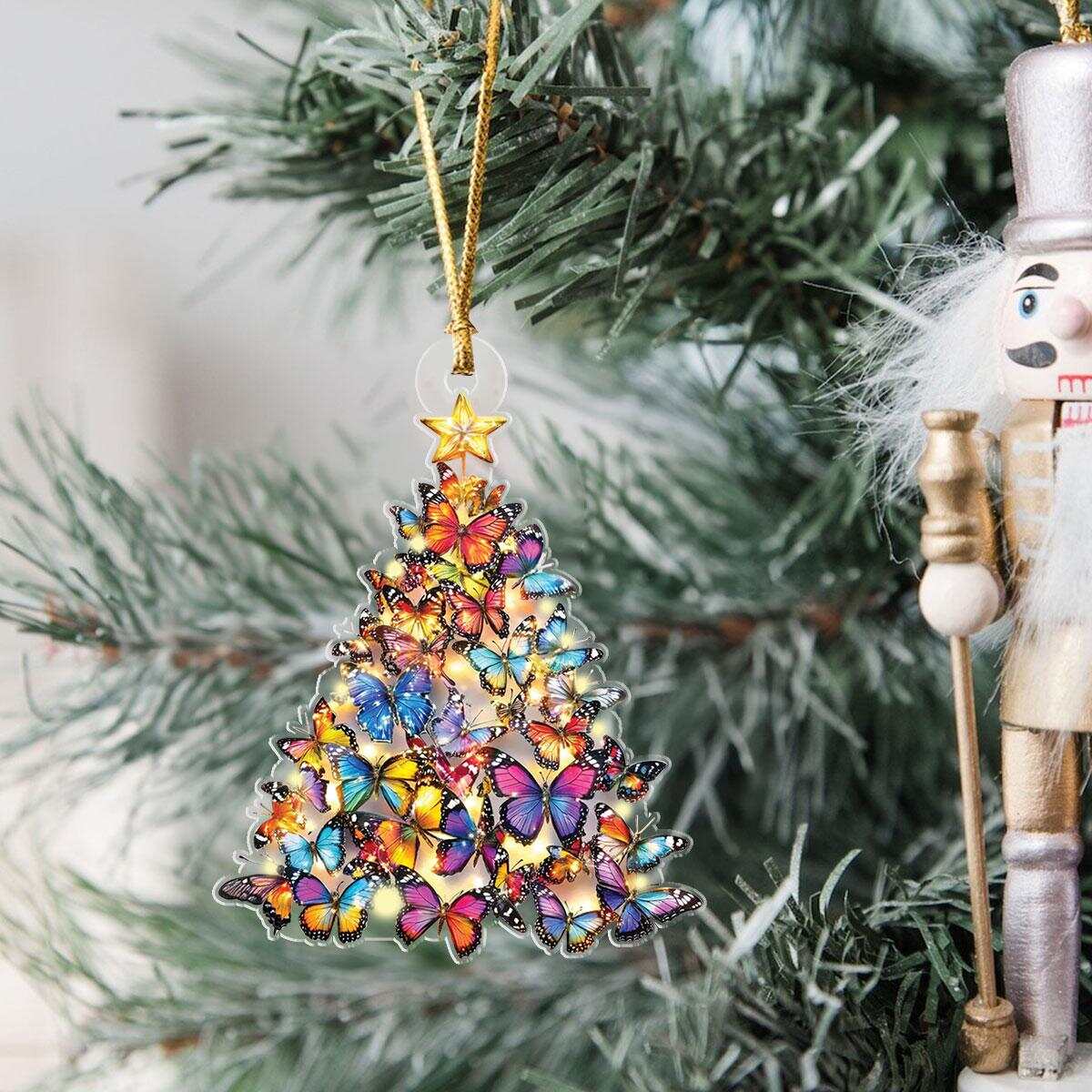 Butterfly Christmas Tree Ornaments