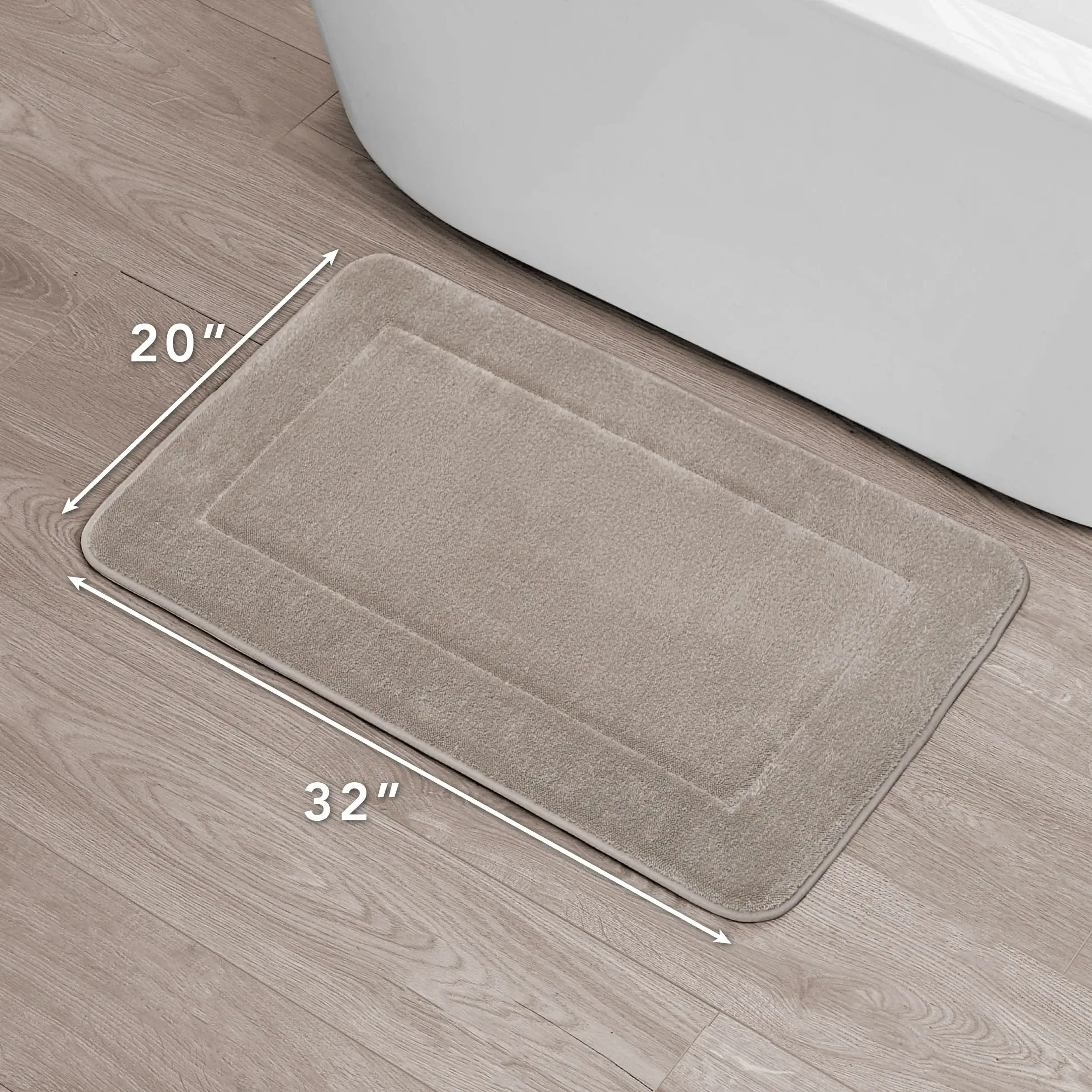 Oliver Brown Terry Memory Foam Bath Mat