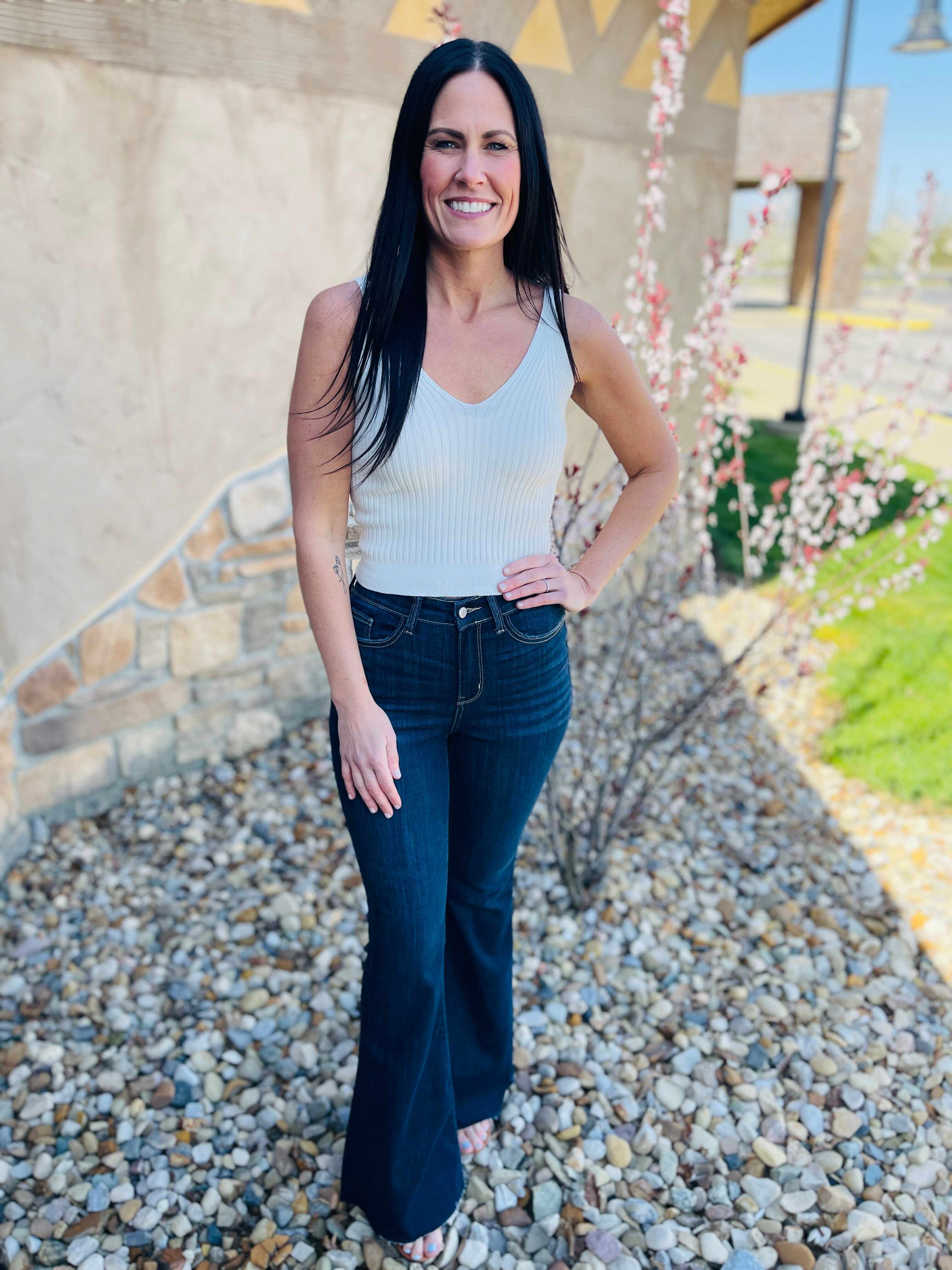 RESTOCK! REG/CURVY See Ya There Flare Jeans