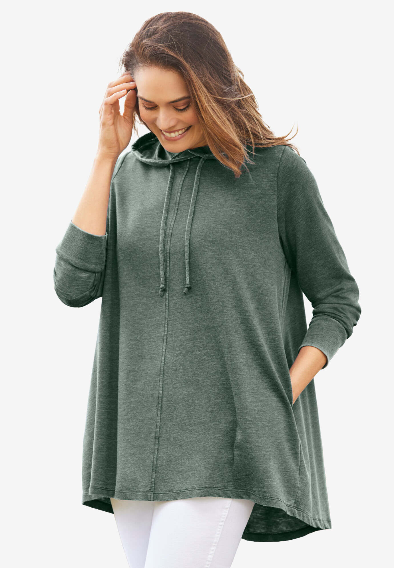 Cloud Bliss Pleat-Back Swing Sweatshirt