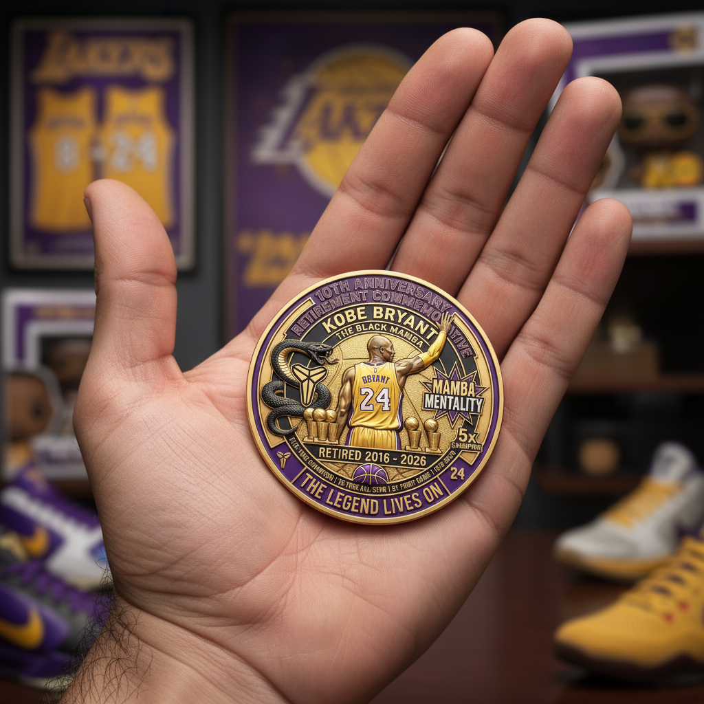 Kobe Bryant 10th Anniversary Retirement Collector’s Commemorative Coin