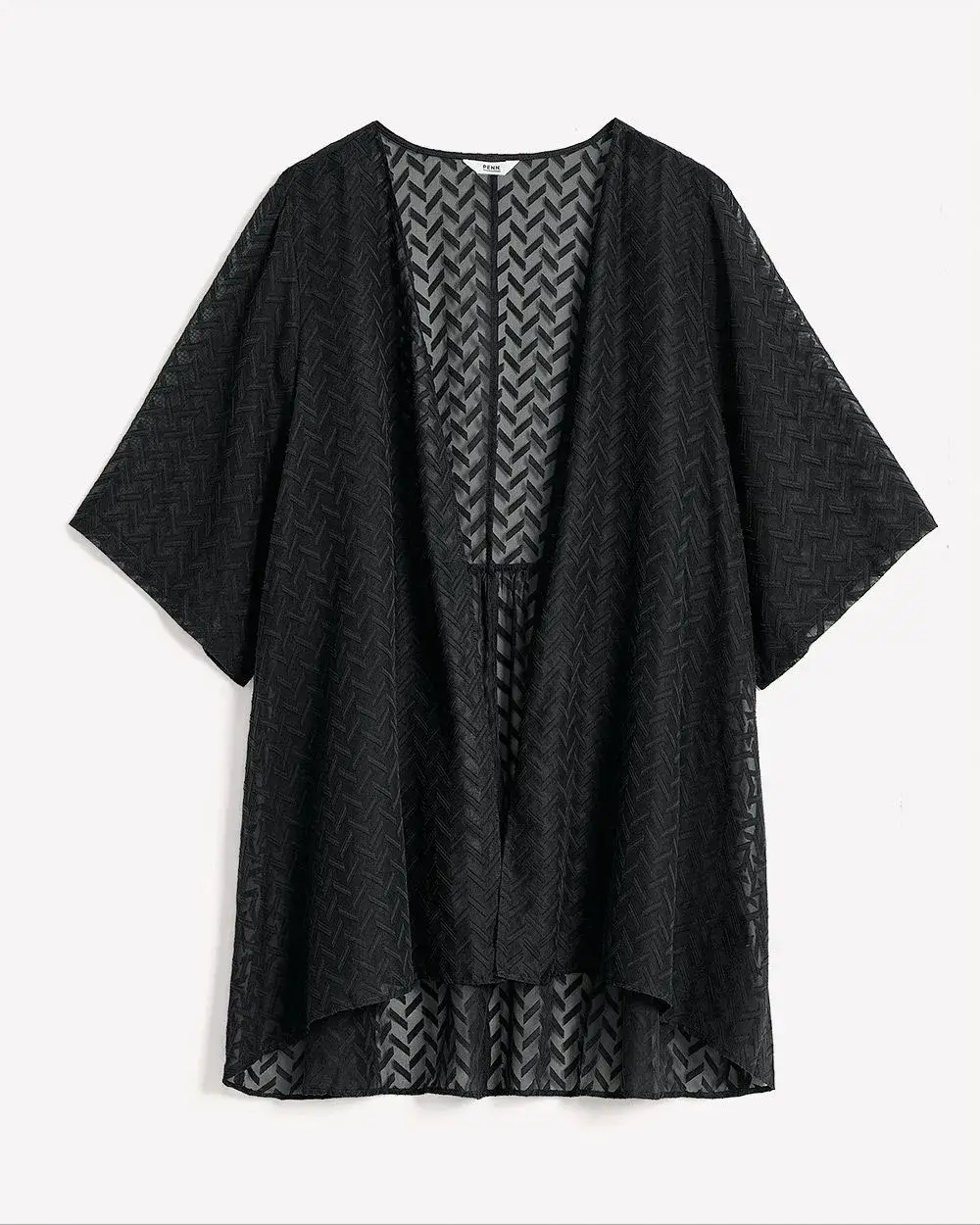 Woven Jacquard Tunic Kimono