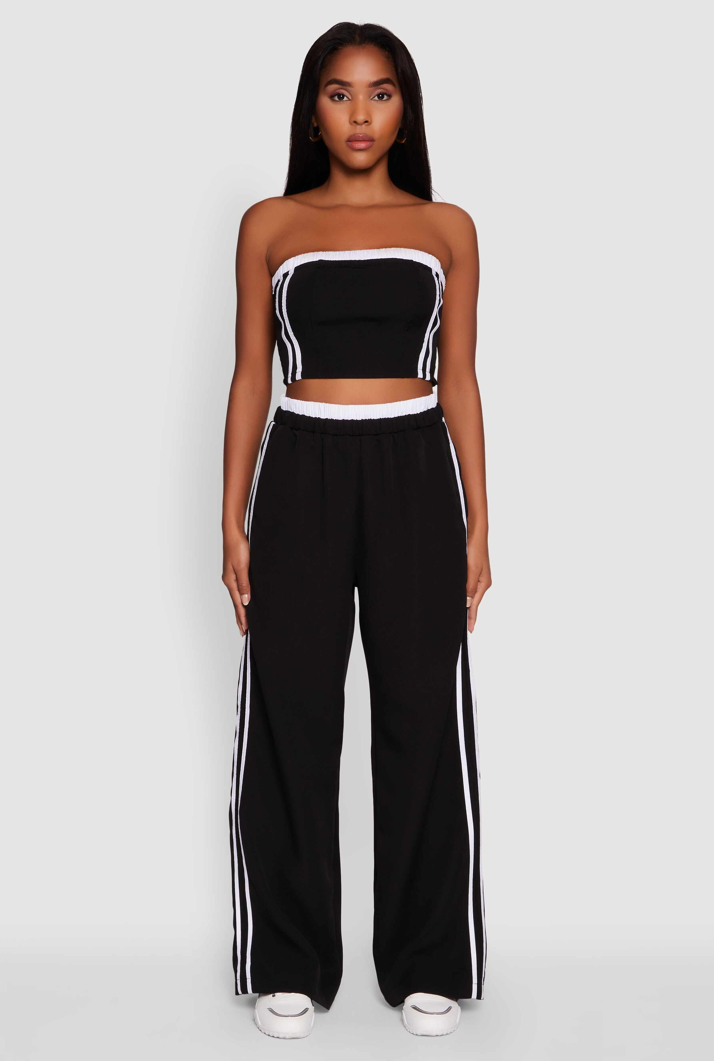 Varsity Stripe Wide Leg Pants