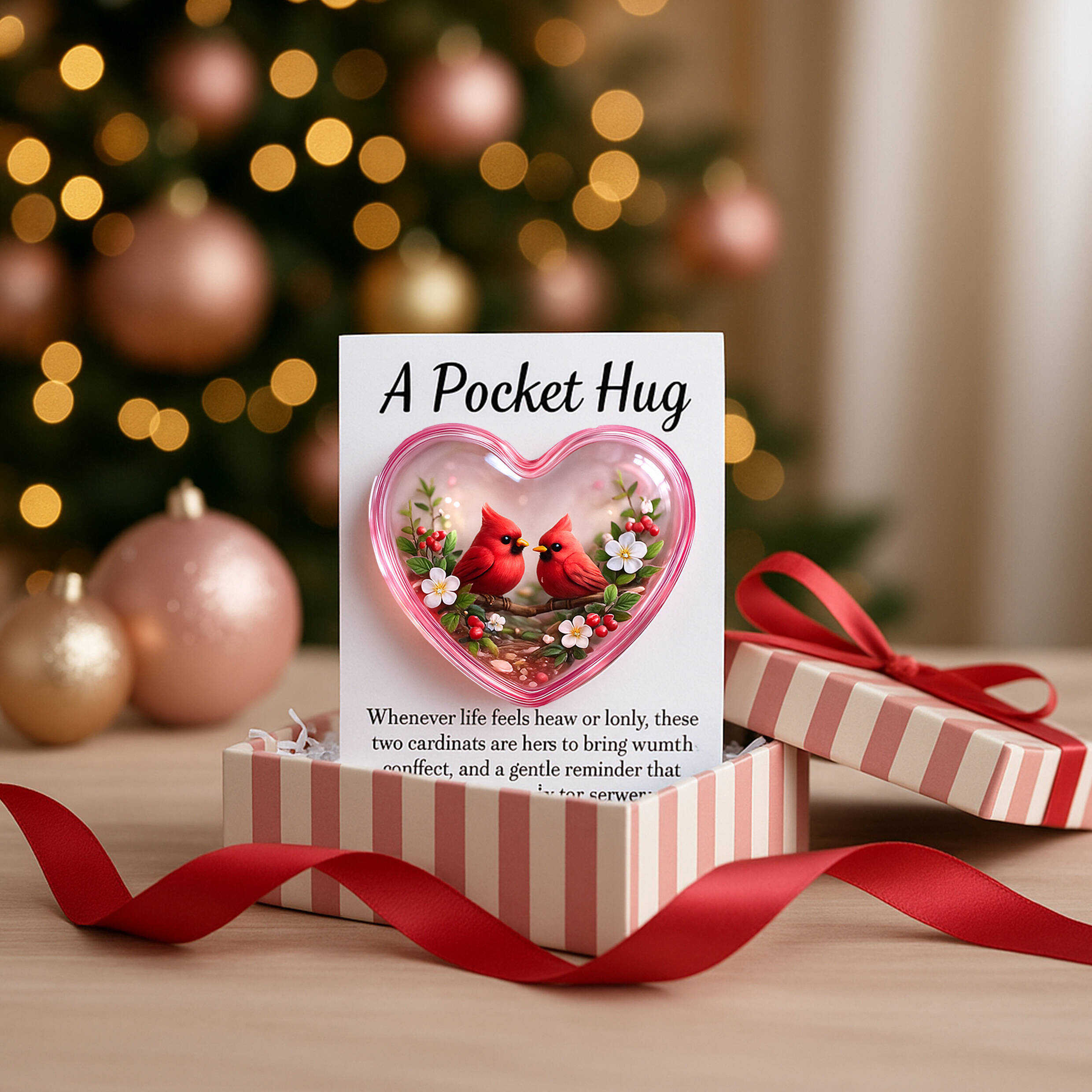Cardinal Love Pocket Hug Keepsake