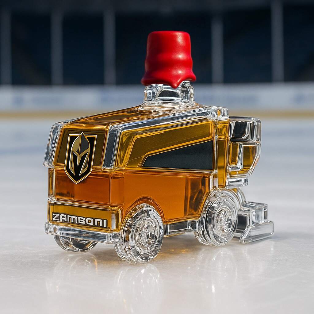 Las Vegas Golden Knights Zamboni Whiskey Bottle
