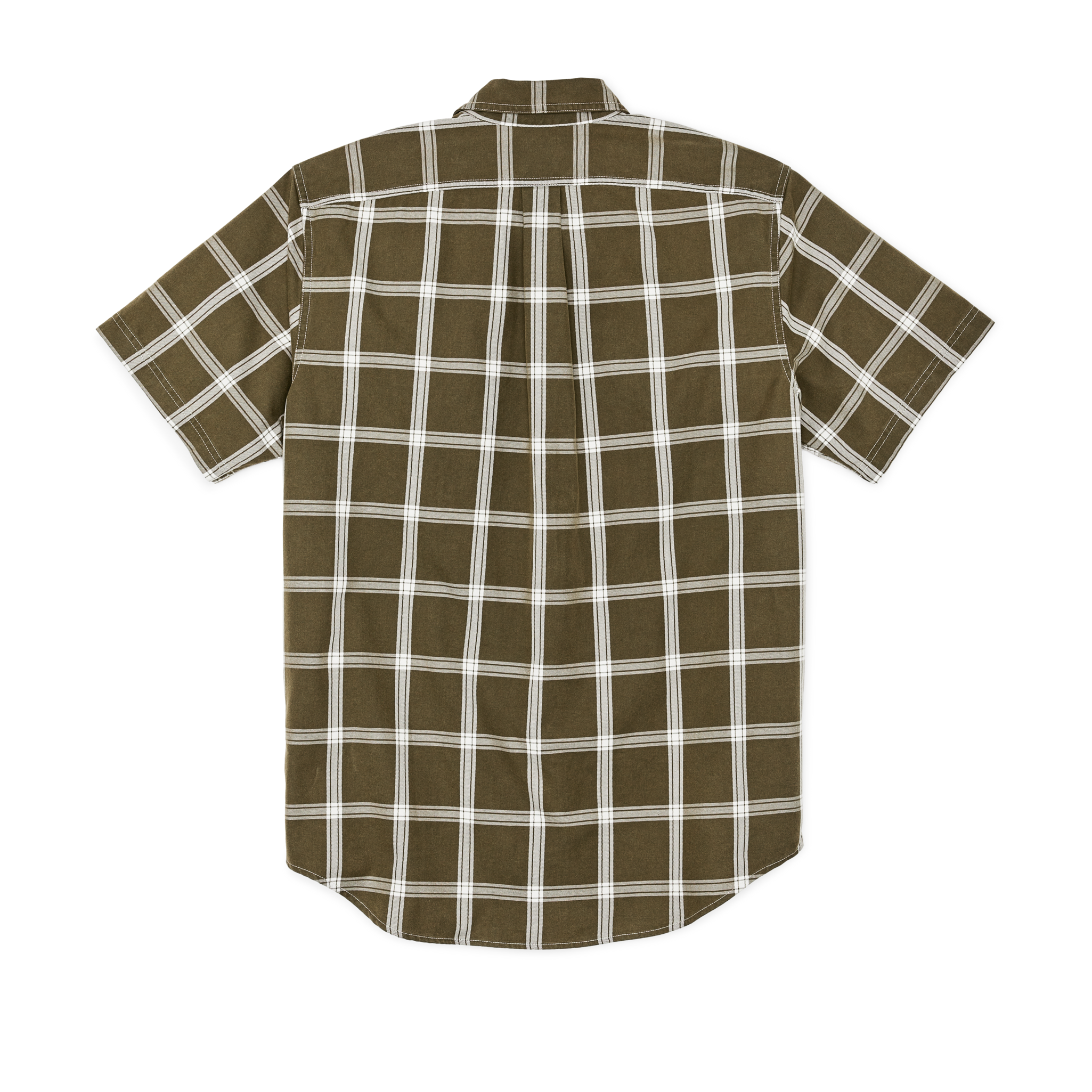 Short Sleeve Lightweight Alaskan Guide Shirt  - Green / White Plaid