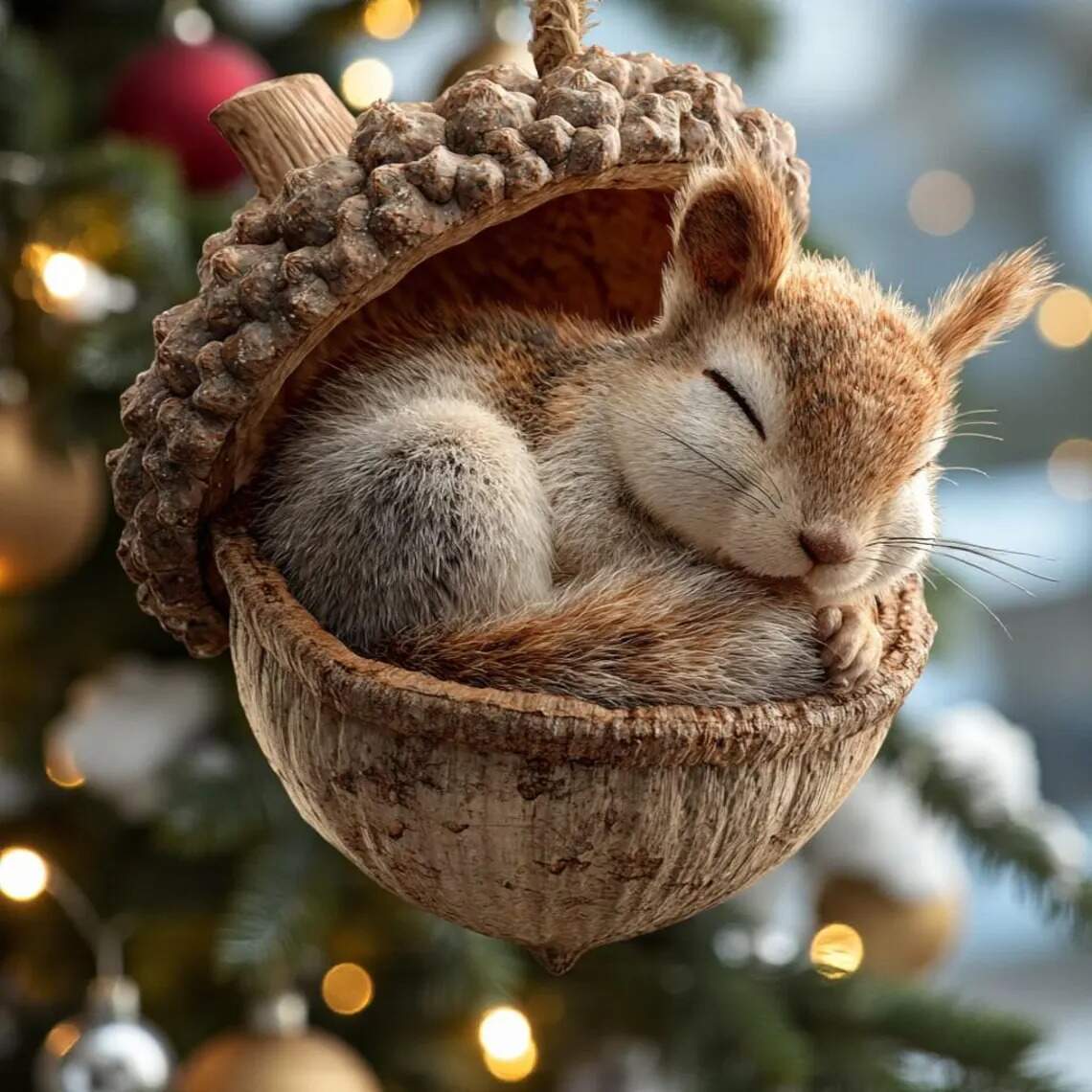 Forest Animal Acorn Ornaments