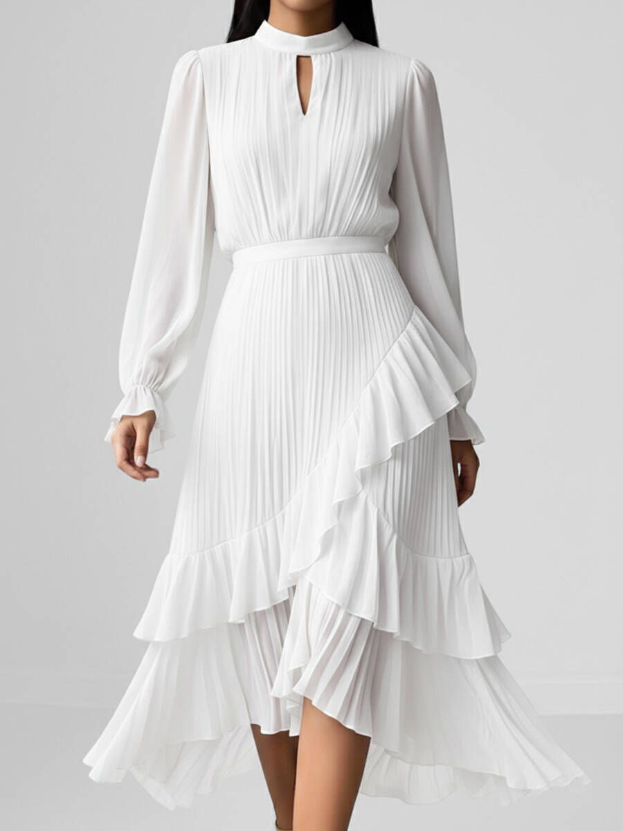🔥Summer Arrivals🌟Elegant Pleated Chiffon Dress