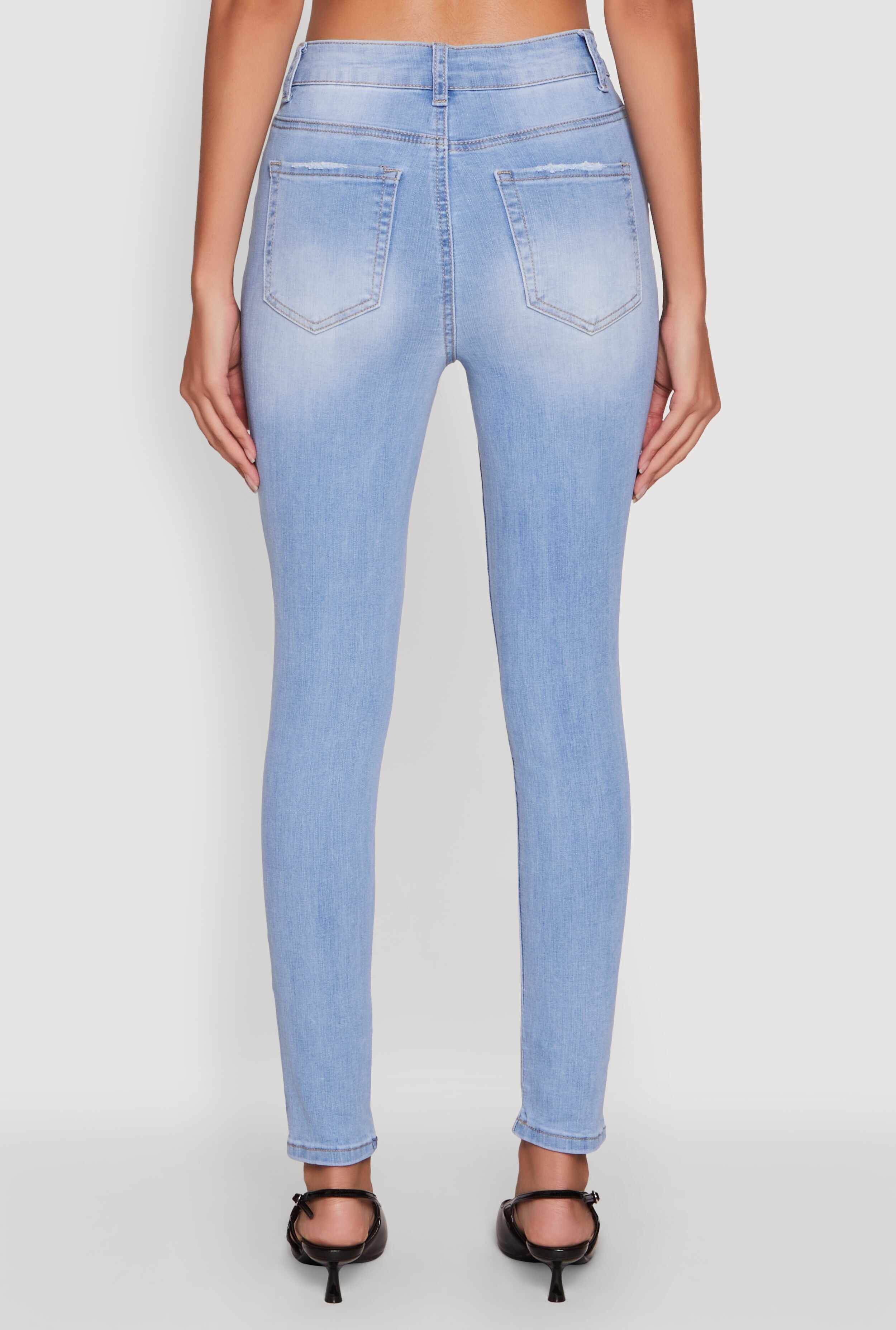 WAX High Waisted Stretch Skinny Jeans