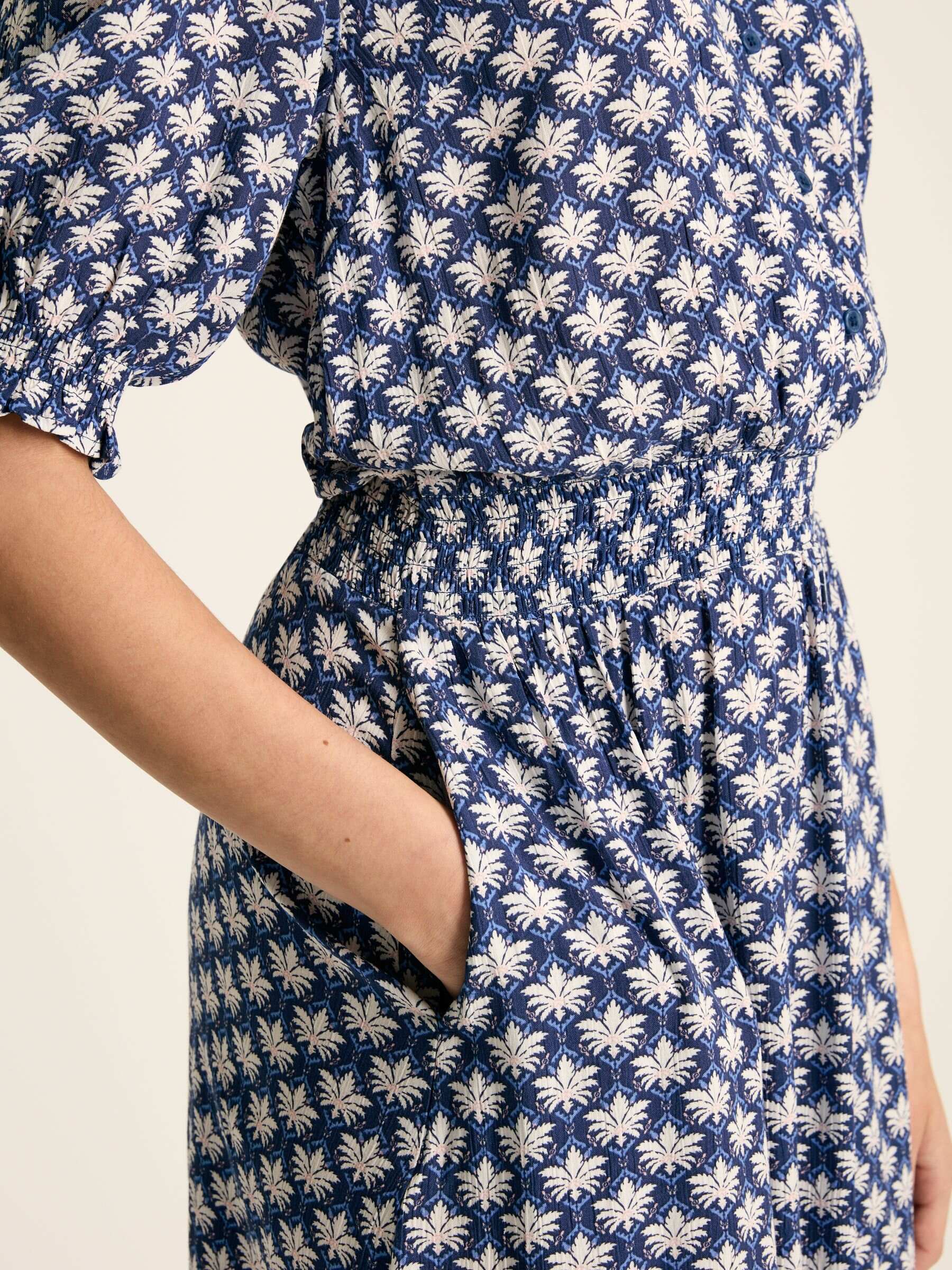 Laurie Blue Viscose Midi Dress