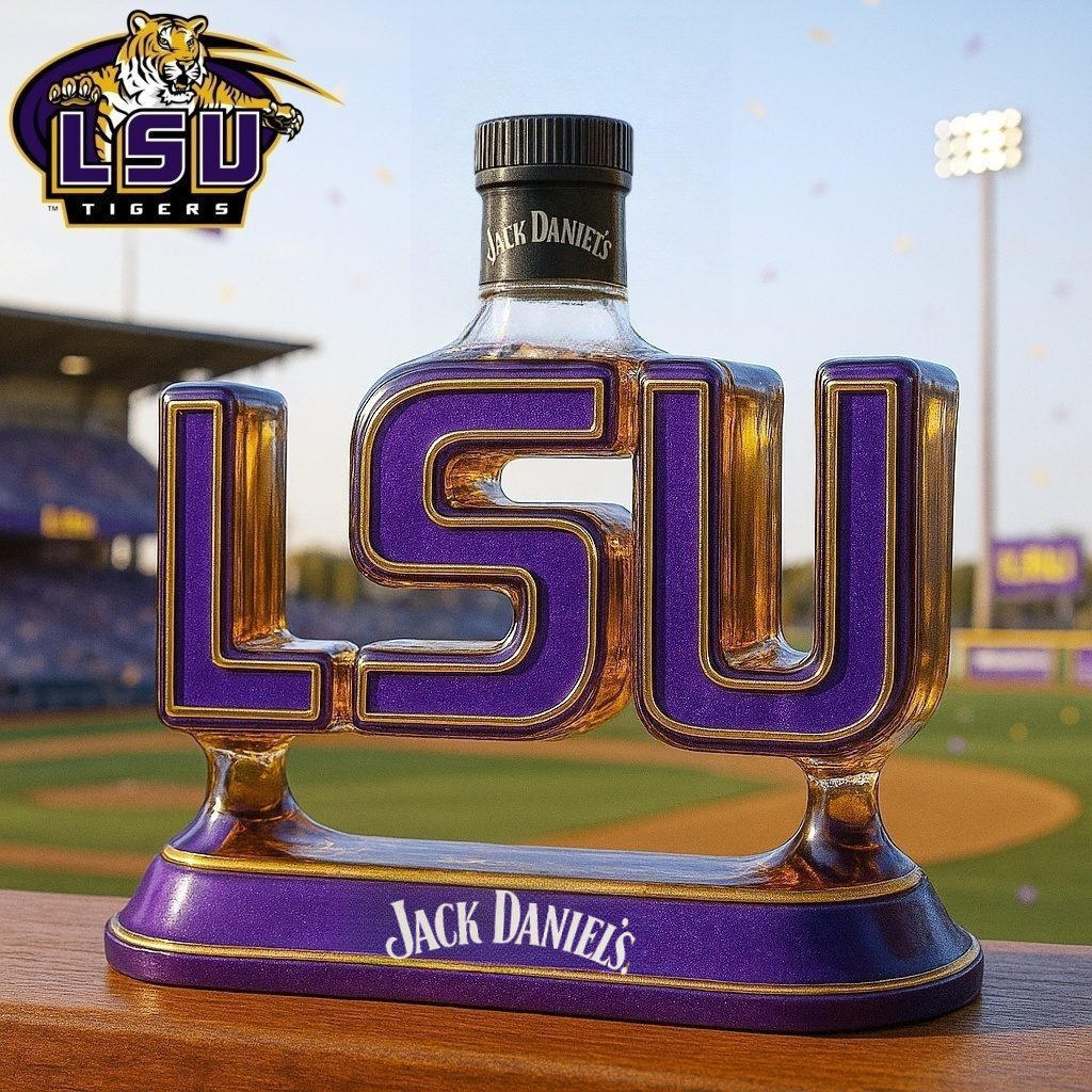 LSU Whiskey Bottle
