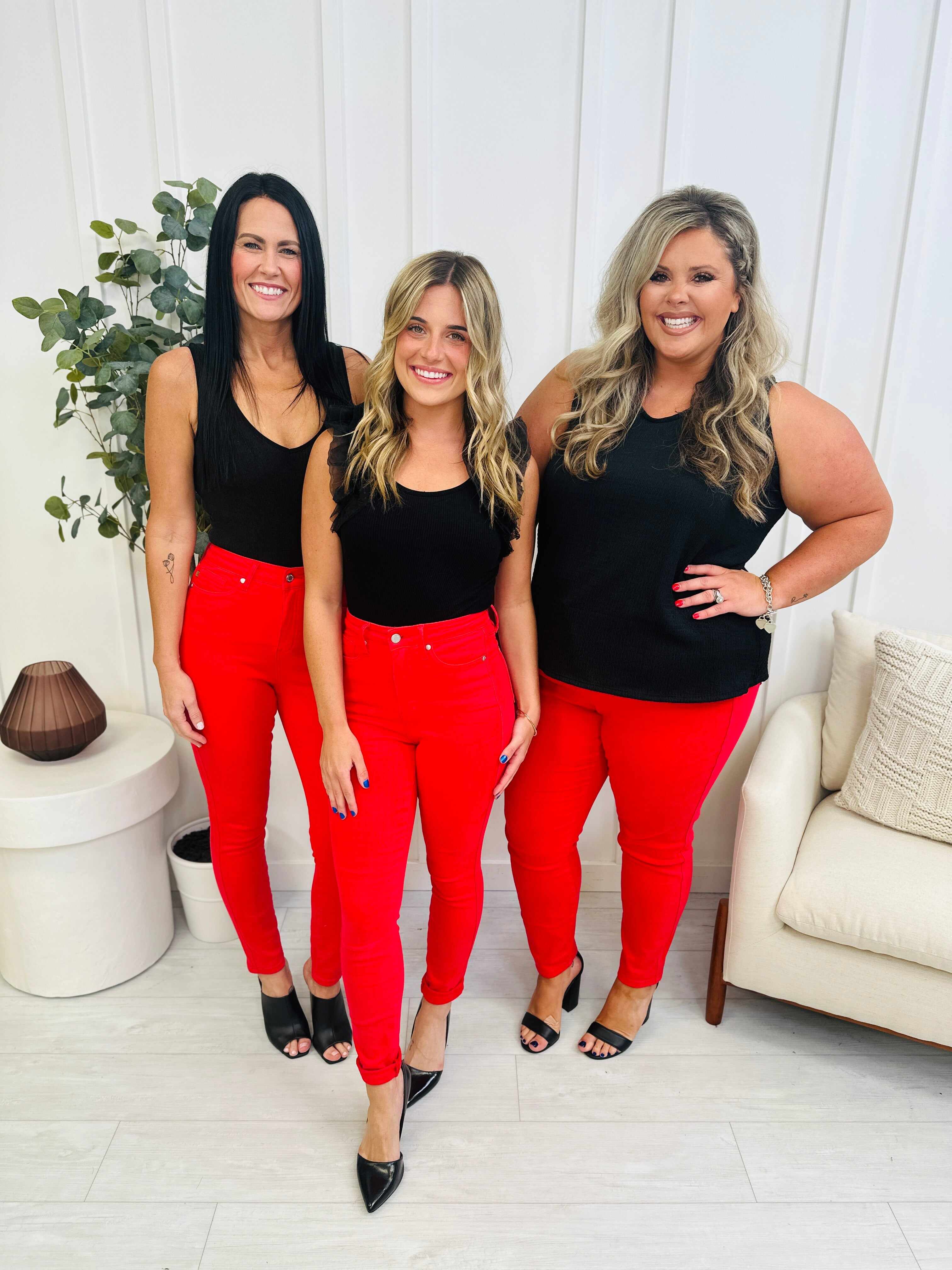 REG/CURVY Red Hot Tummy Control Skinny Jeans