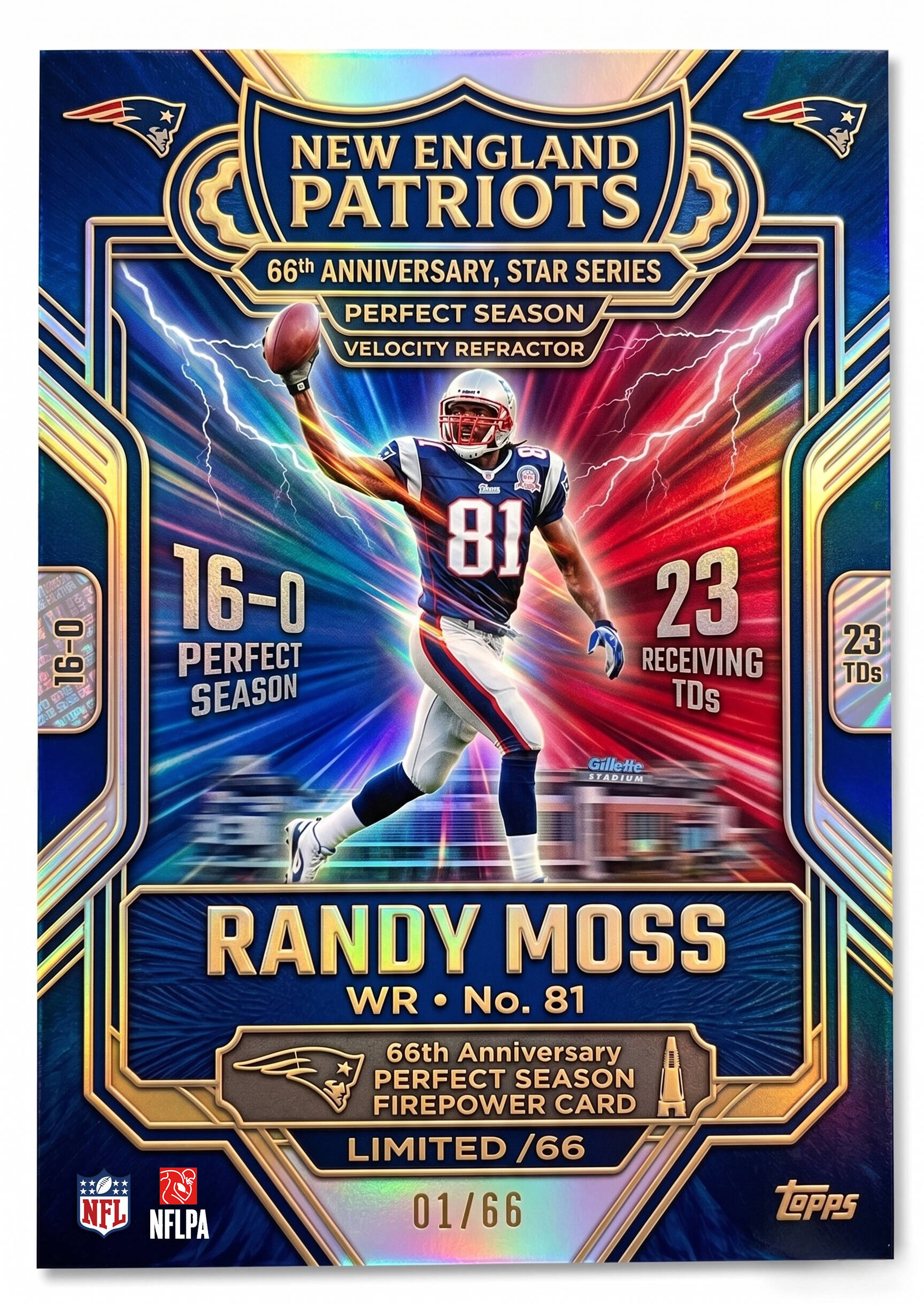 🏈New England Patriots 66th Anniversary Cards
