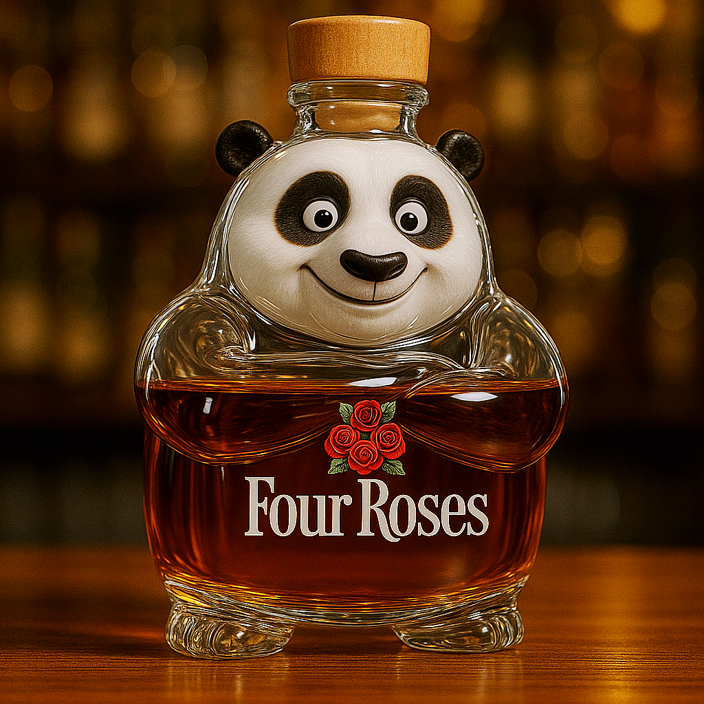 Kung Fu Panda Whiskey Bottle