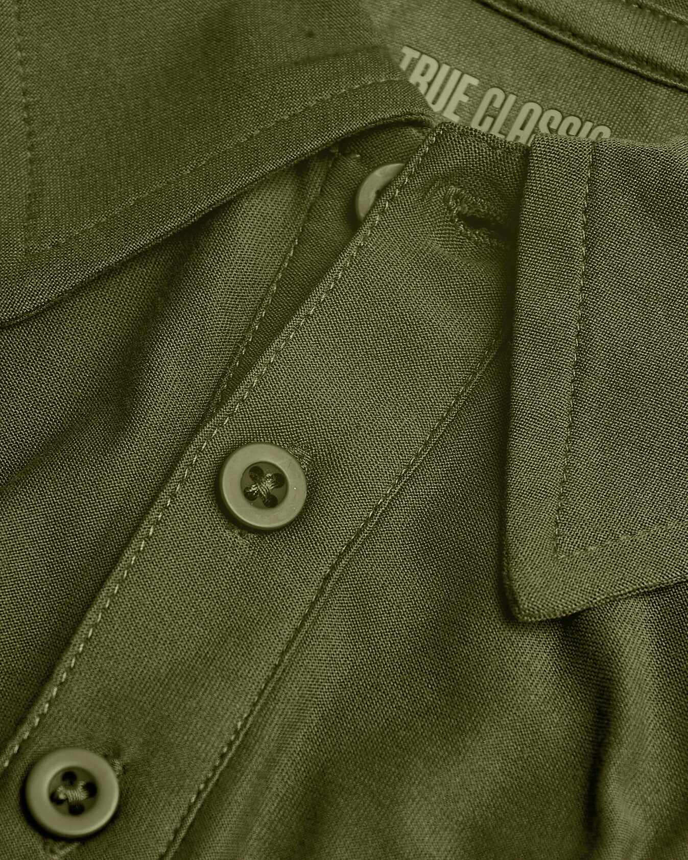 Military Green Short Sleeve Tall Active Polo