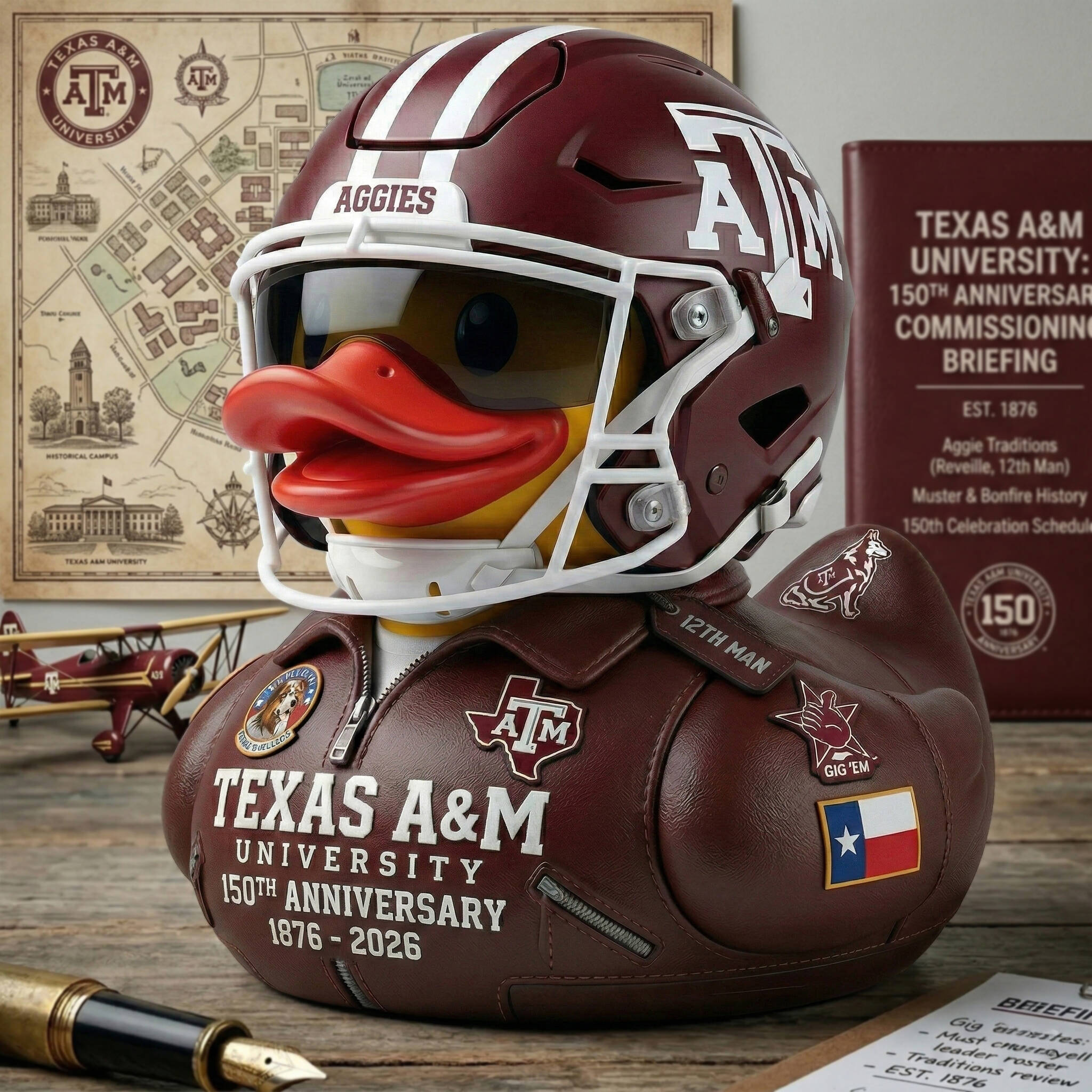 Texas A&M 150th Anniversary Duck